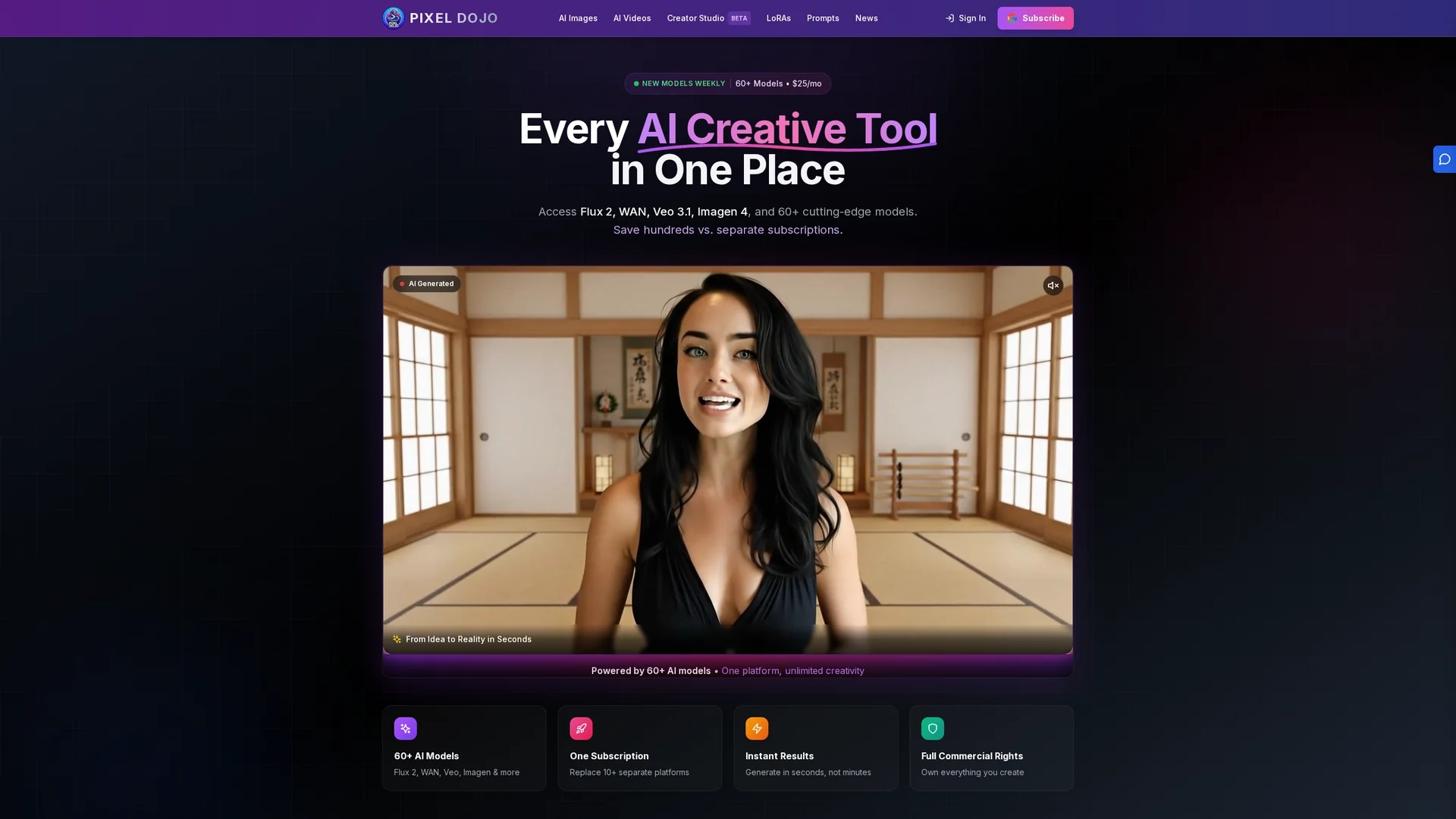 pixeldojo homepage