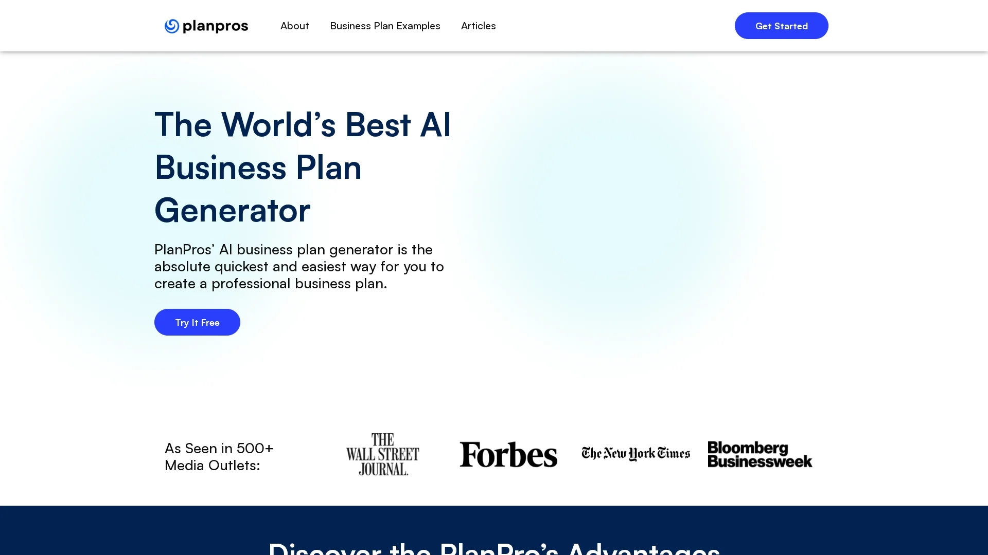 plan-pros-ai homepage