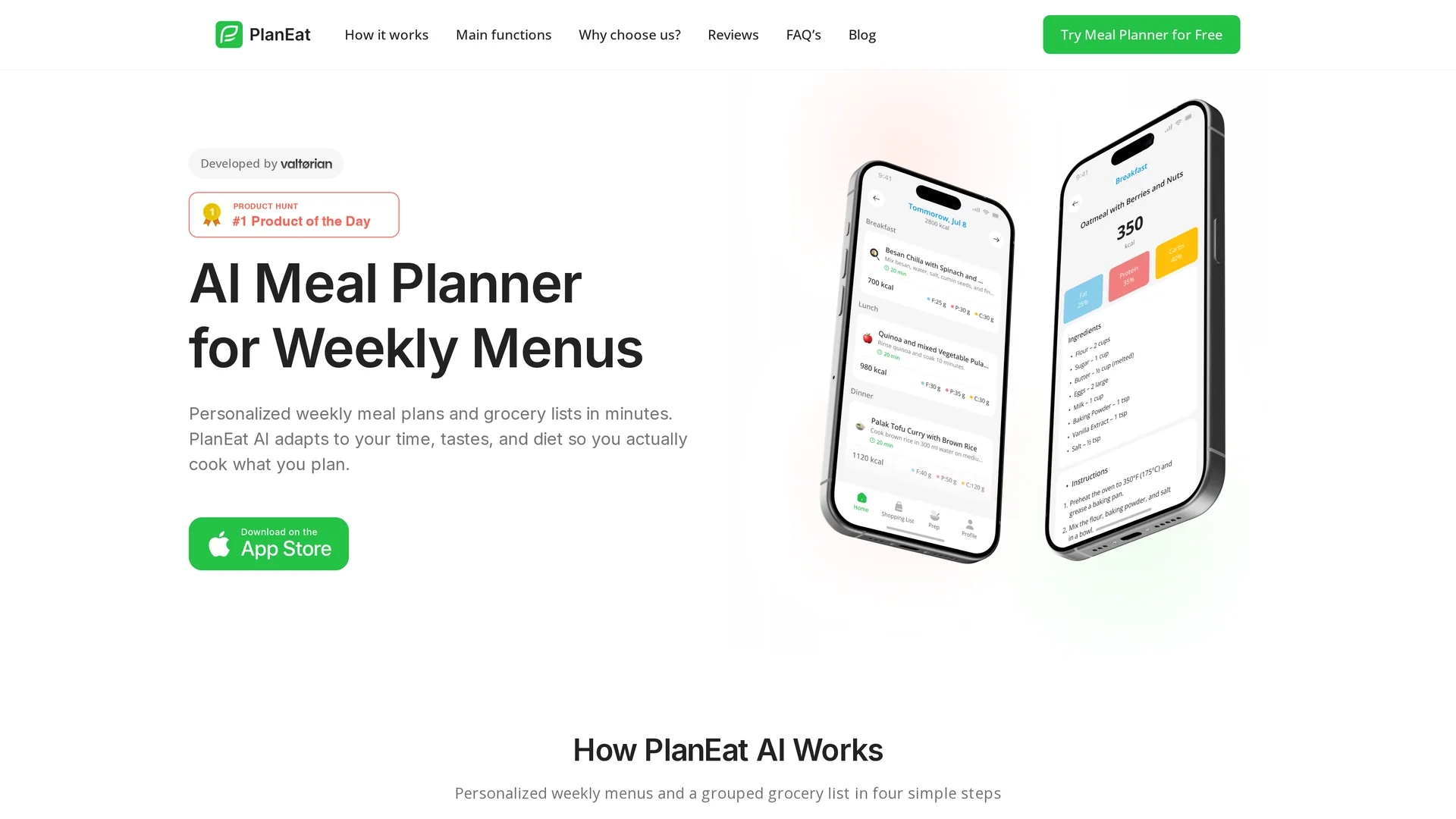 planeat-ai homepage