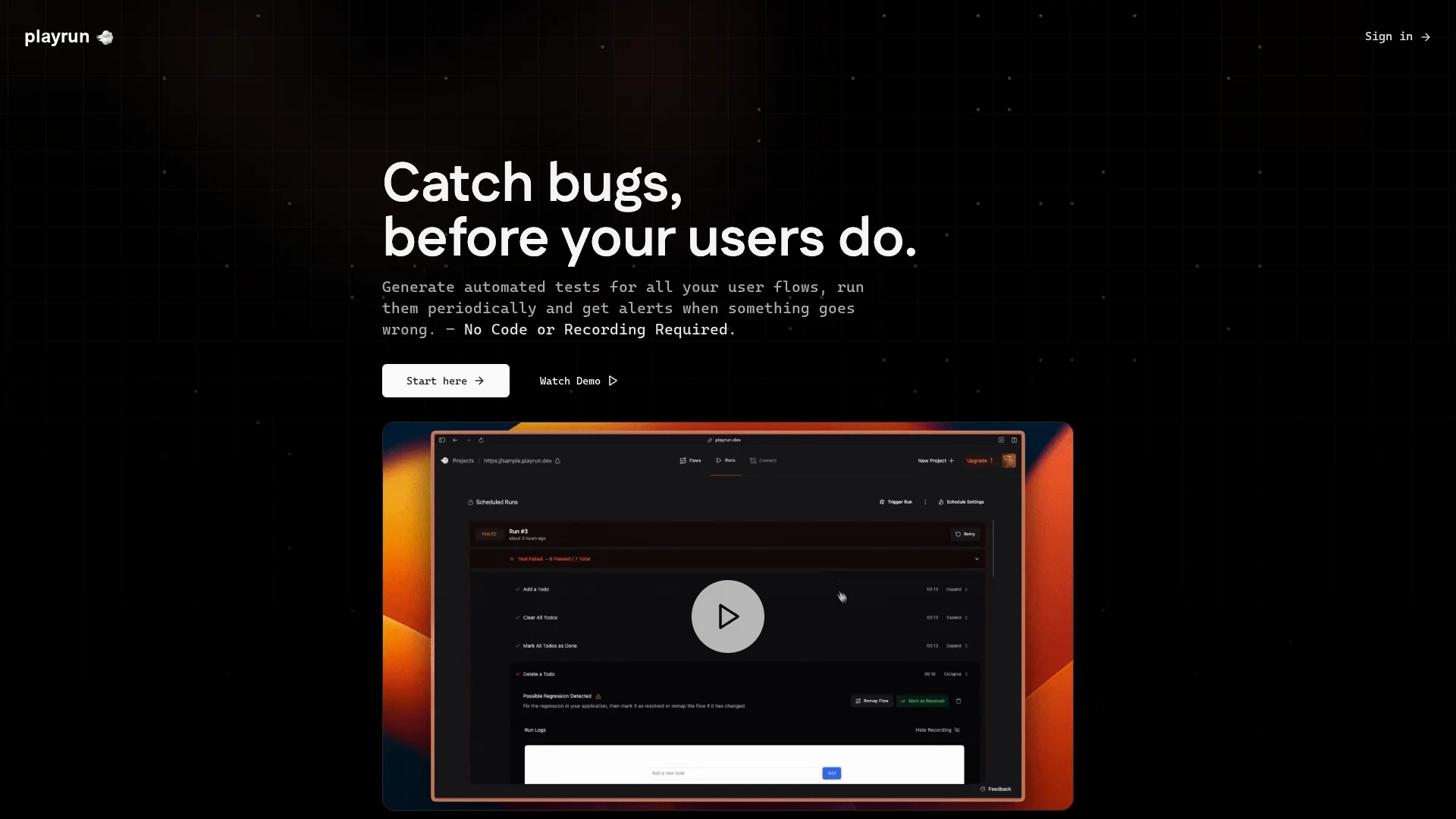 playrun homepage
