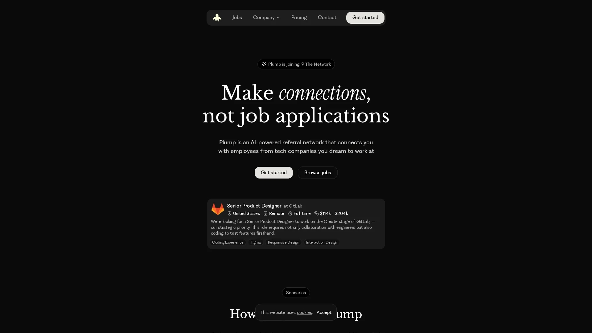 plump homepage