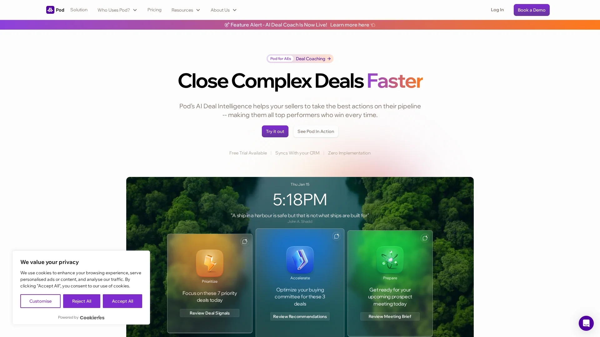 pod homepage