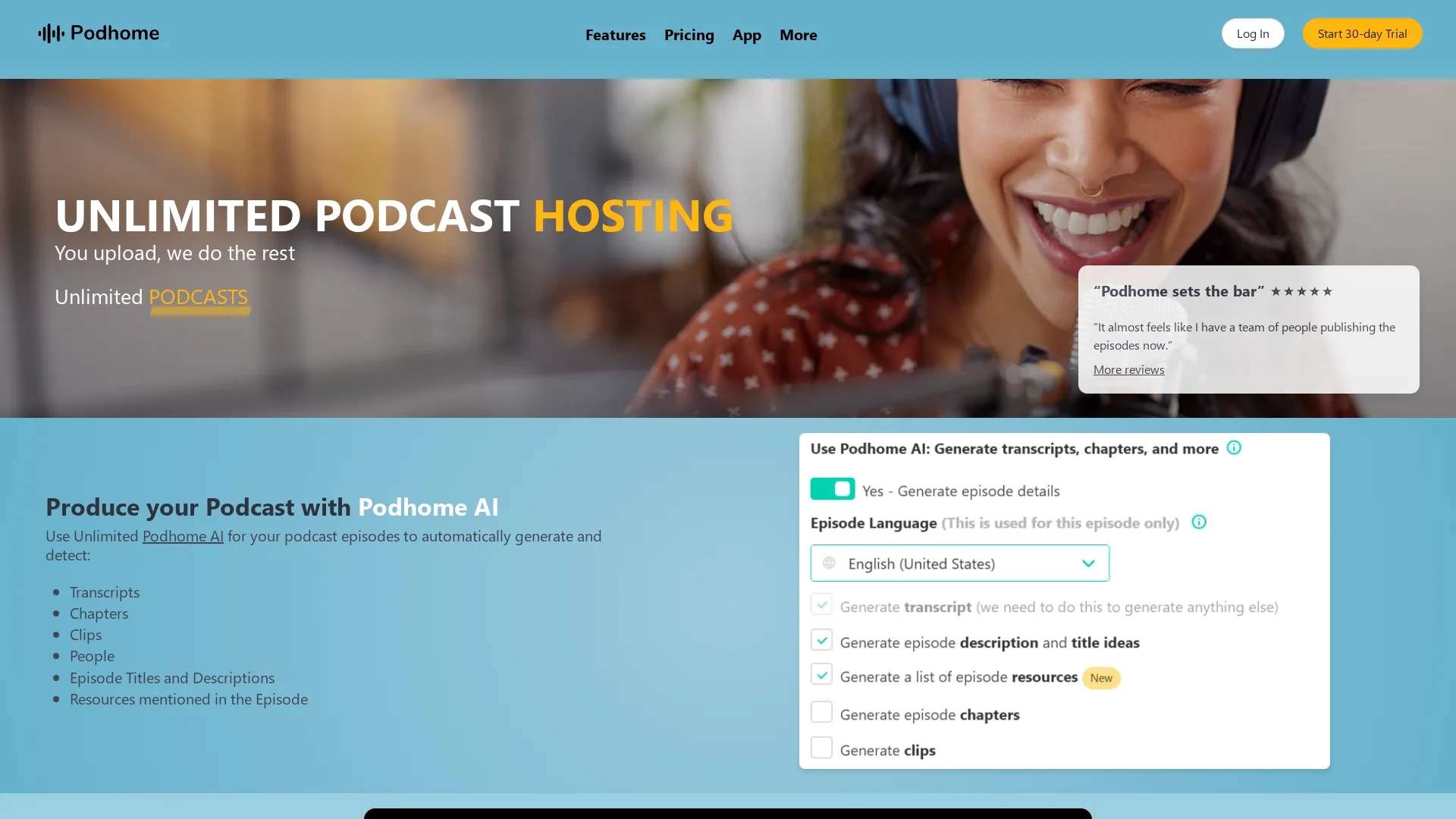 podhome homepage