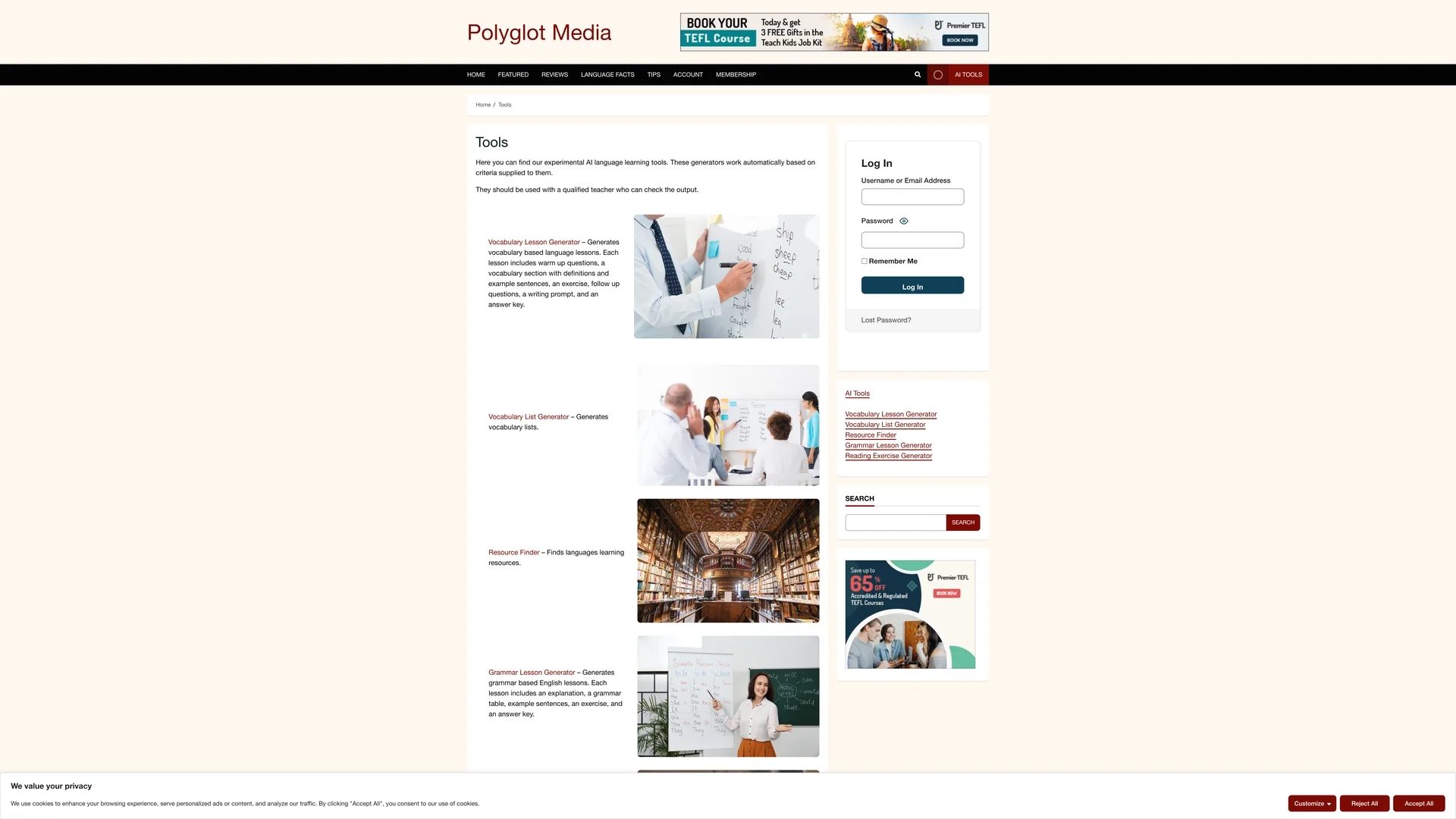 polyglot-media homepage