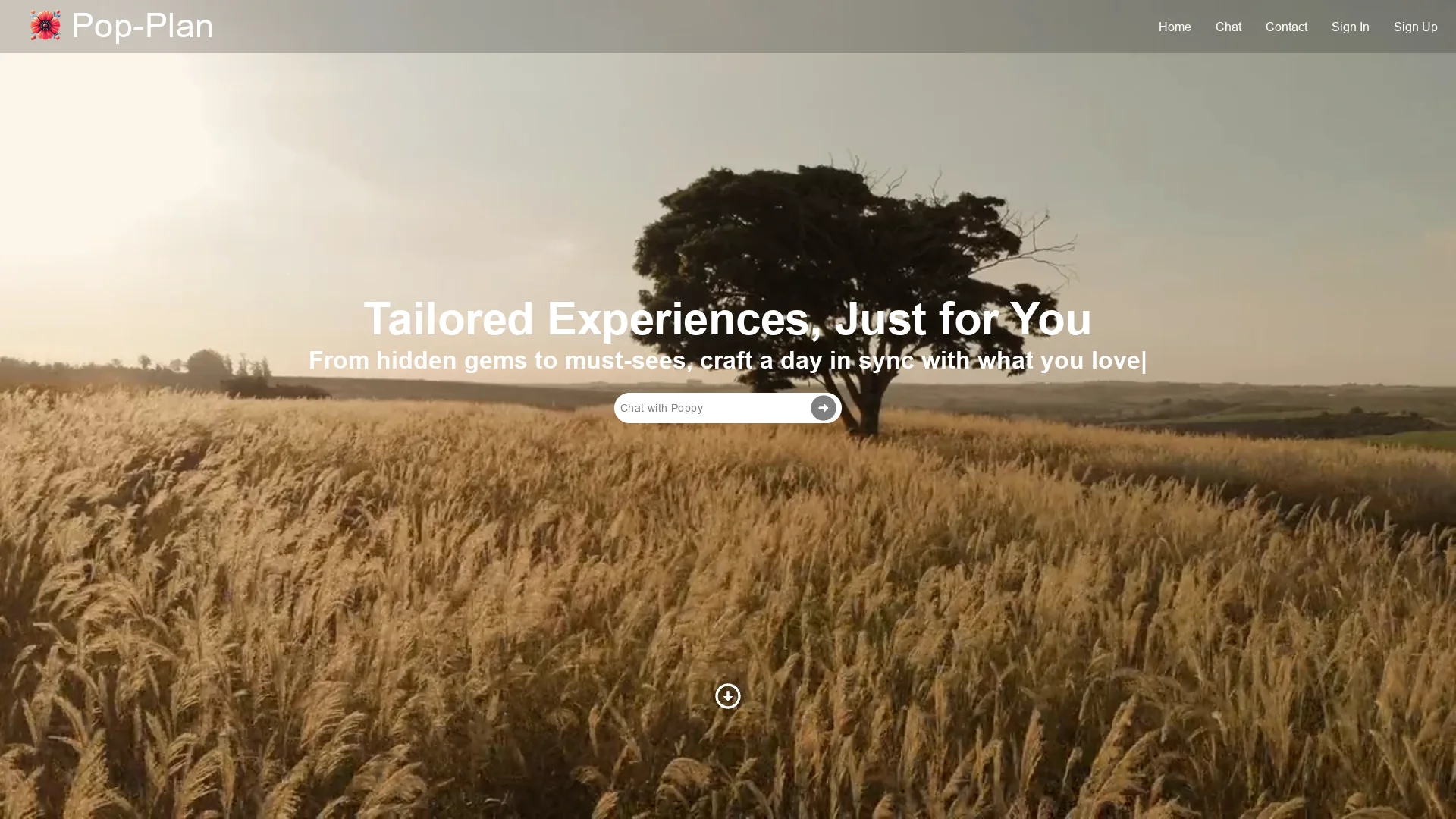 pop-plan homepage