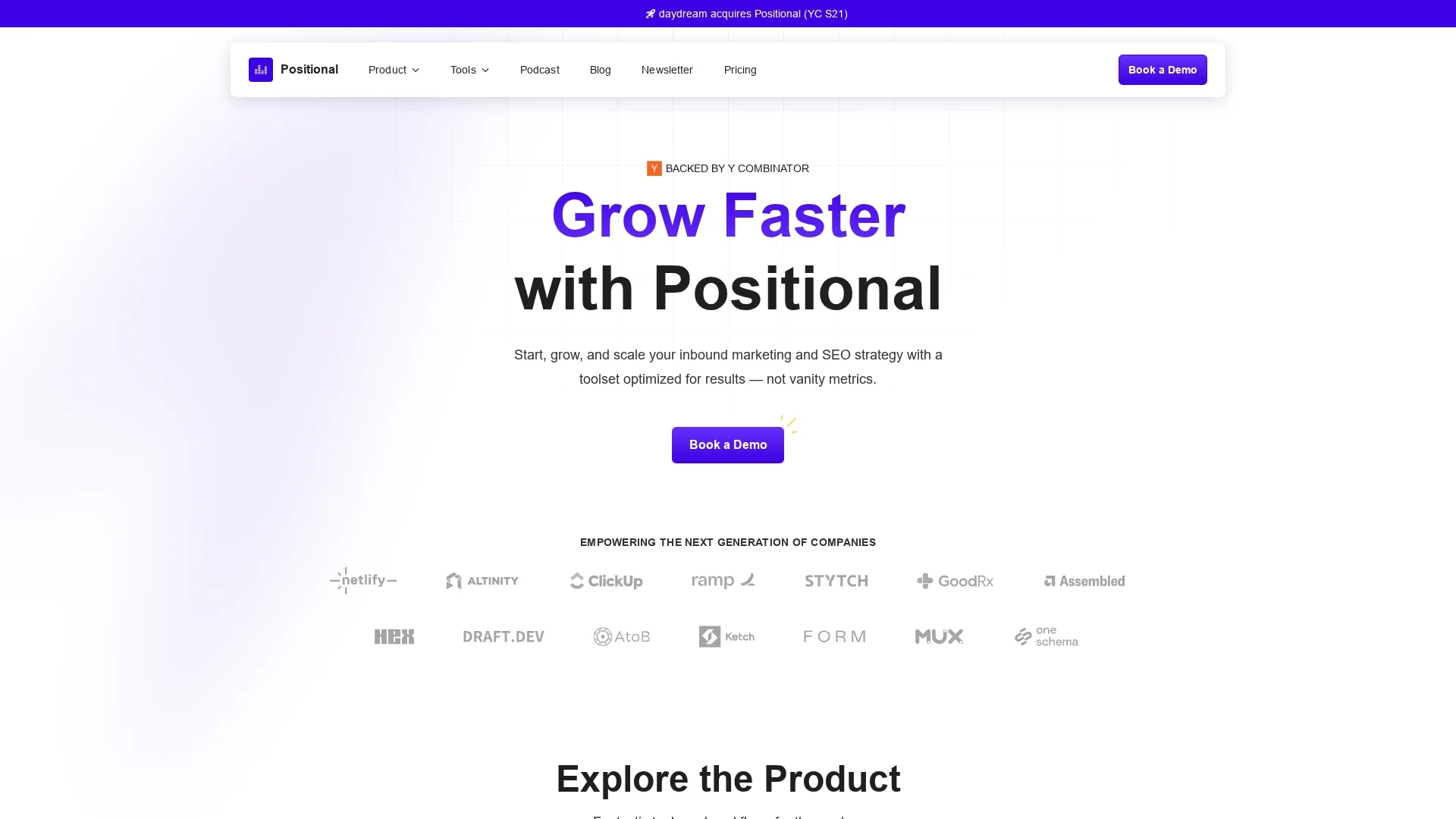 positional homepage