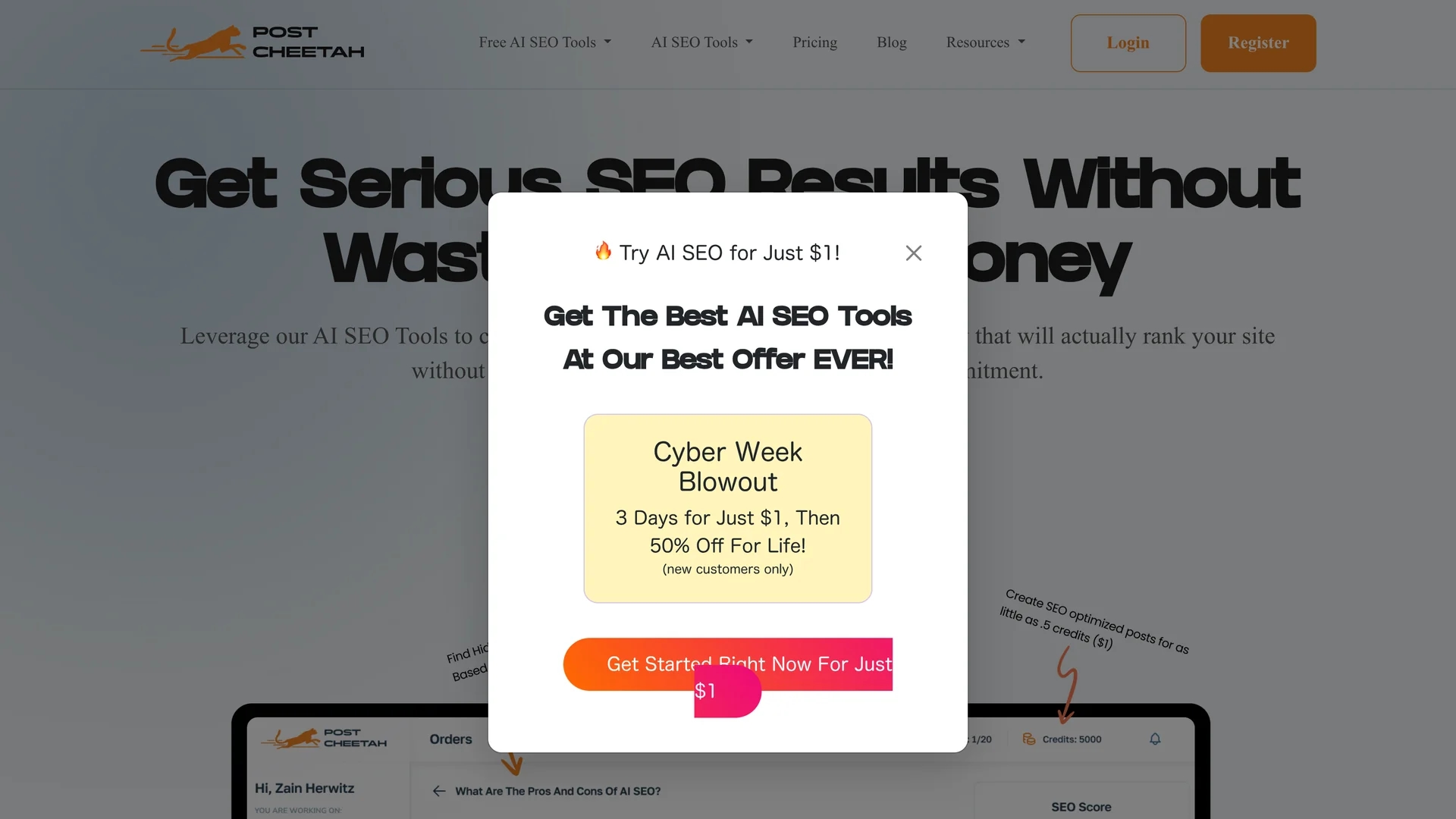 post-cheetah homepage