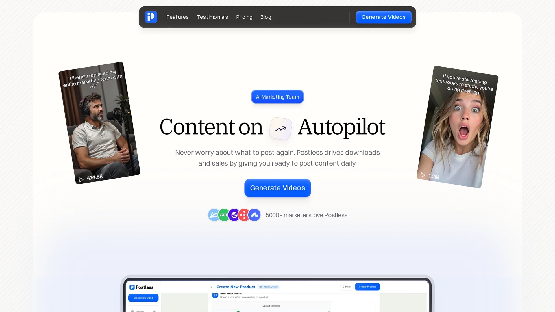 postless homepage