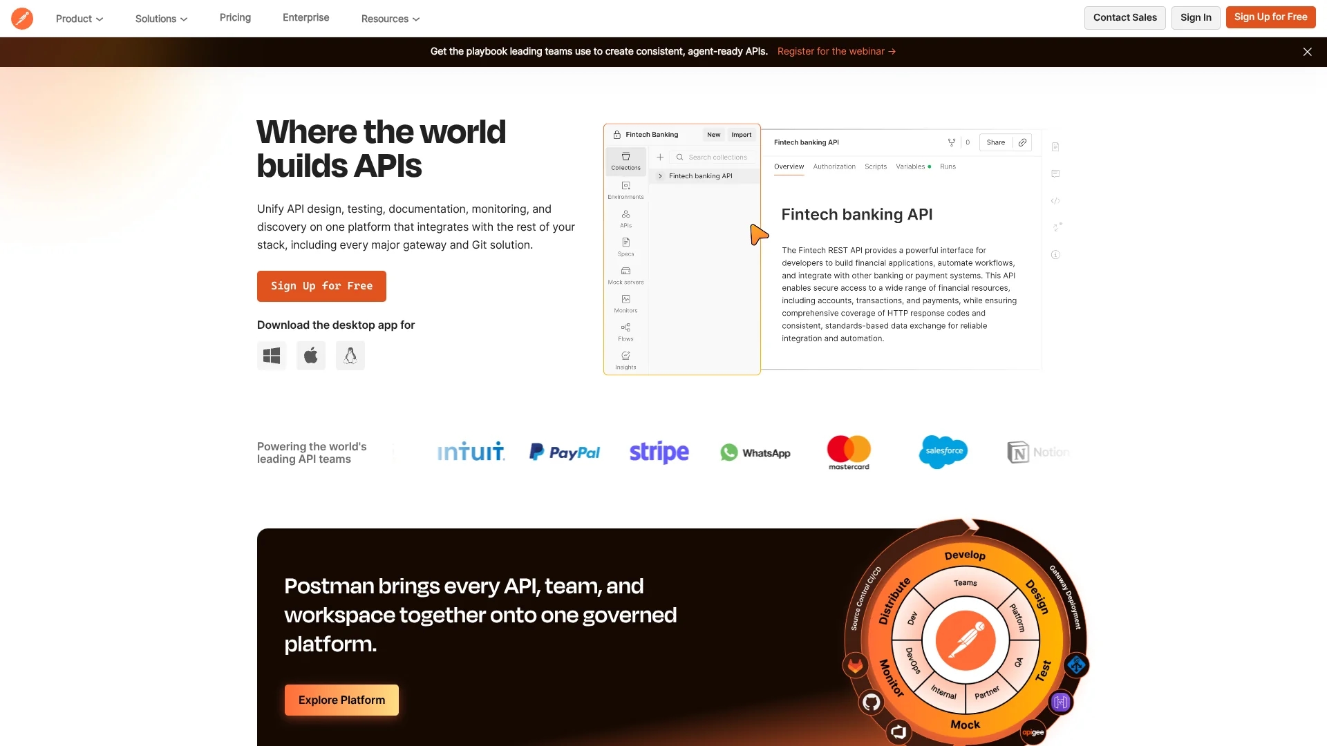 postman-ai-agent-builder homepage