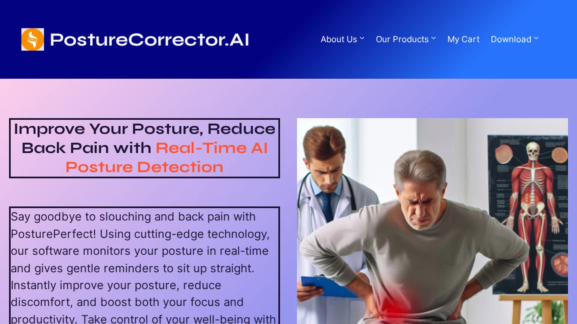 postureperfect homepage