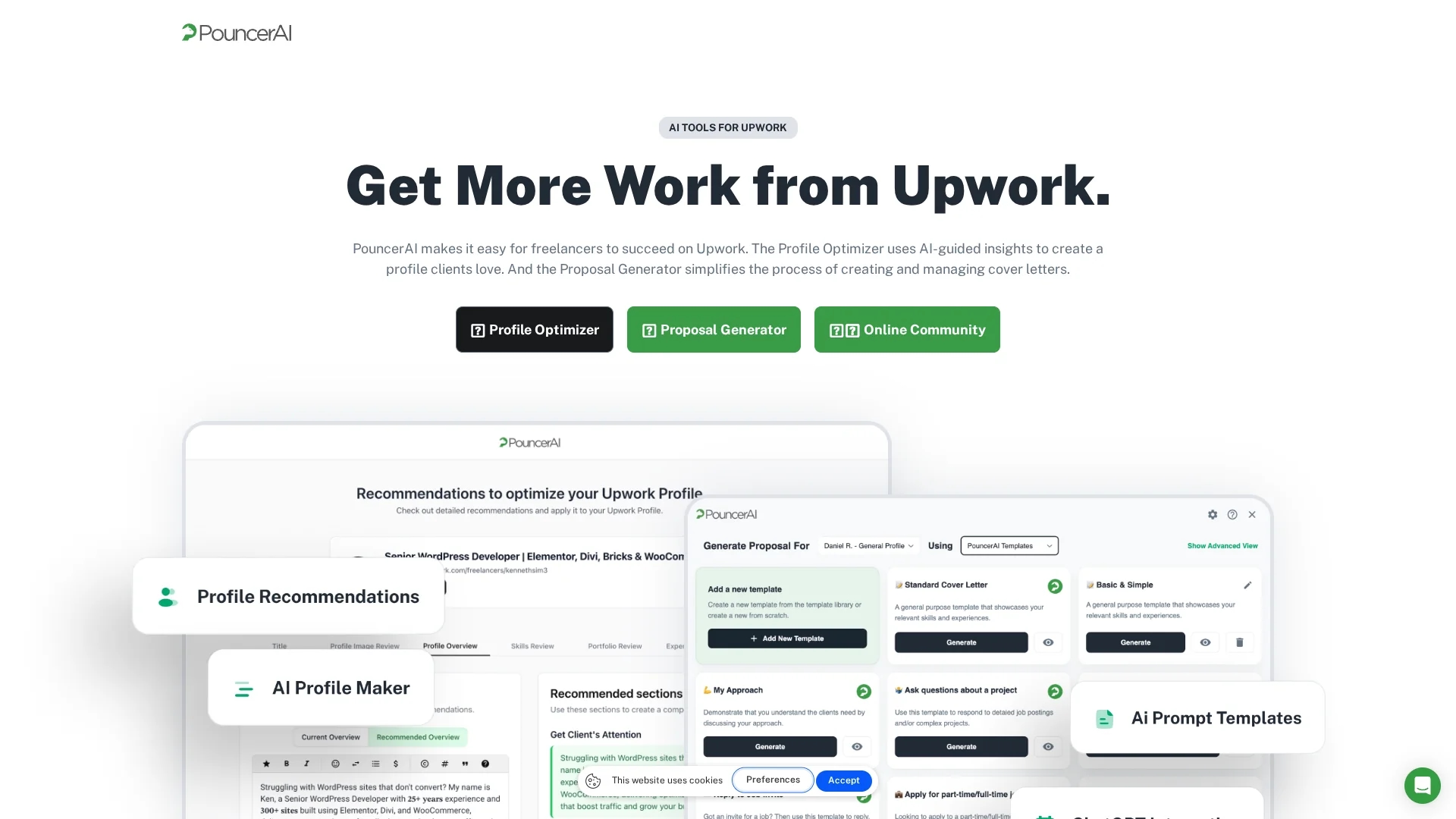 pouncerai homepage