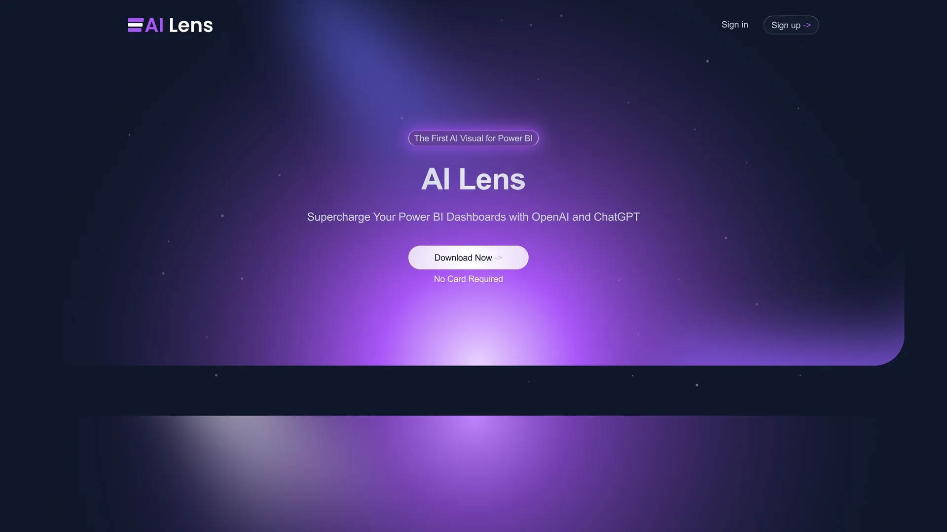power-bi-ai-lens homepage