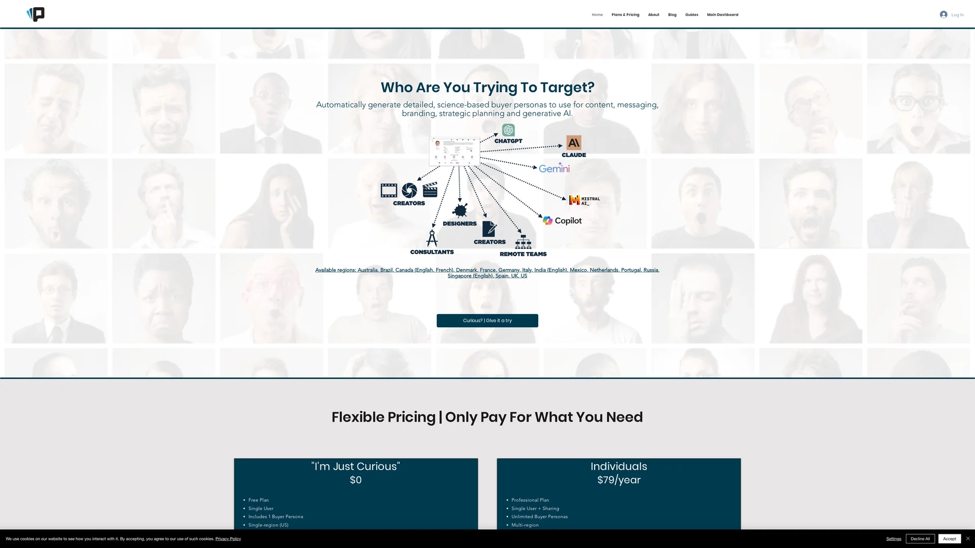 power-personas homepage