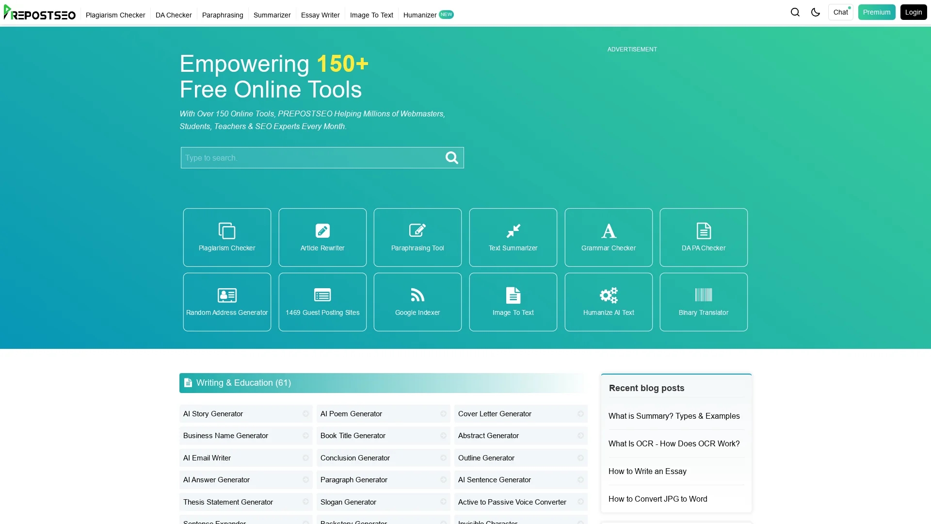 pre-post-seo homepage