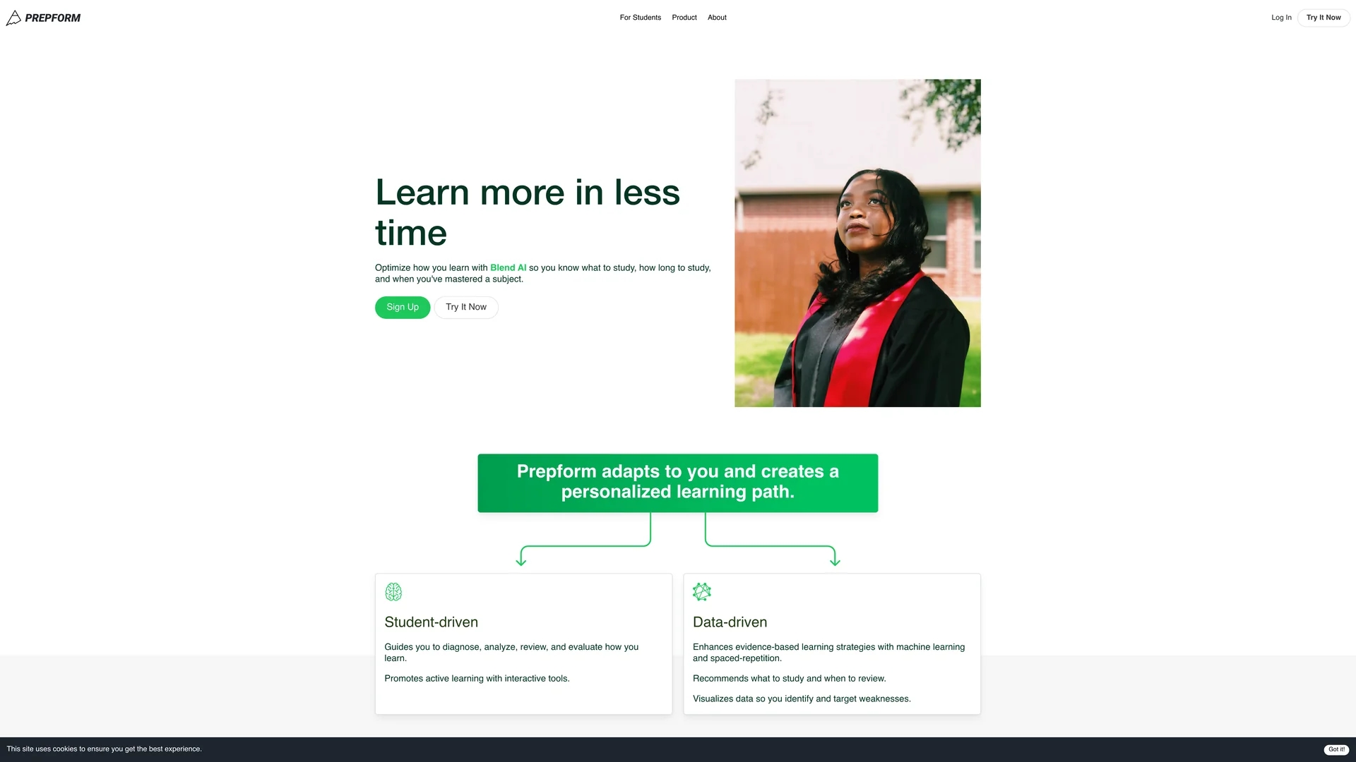 prepform homepage