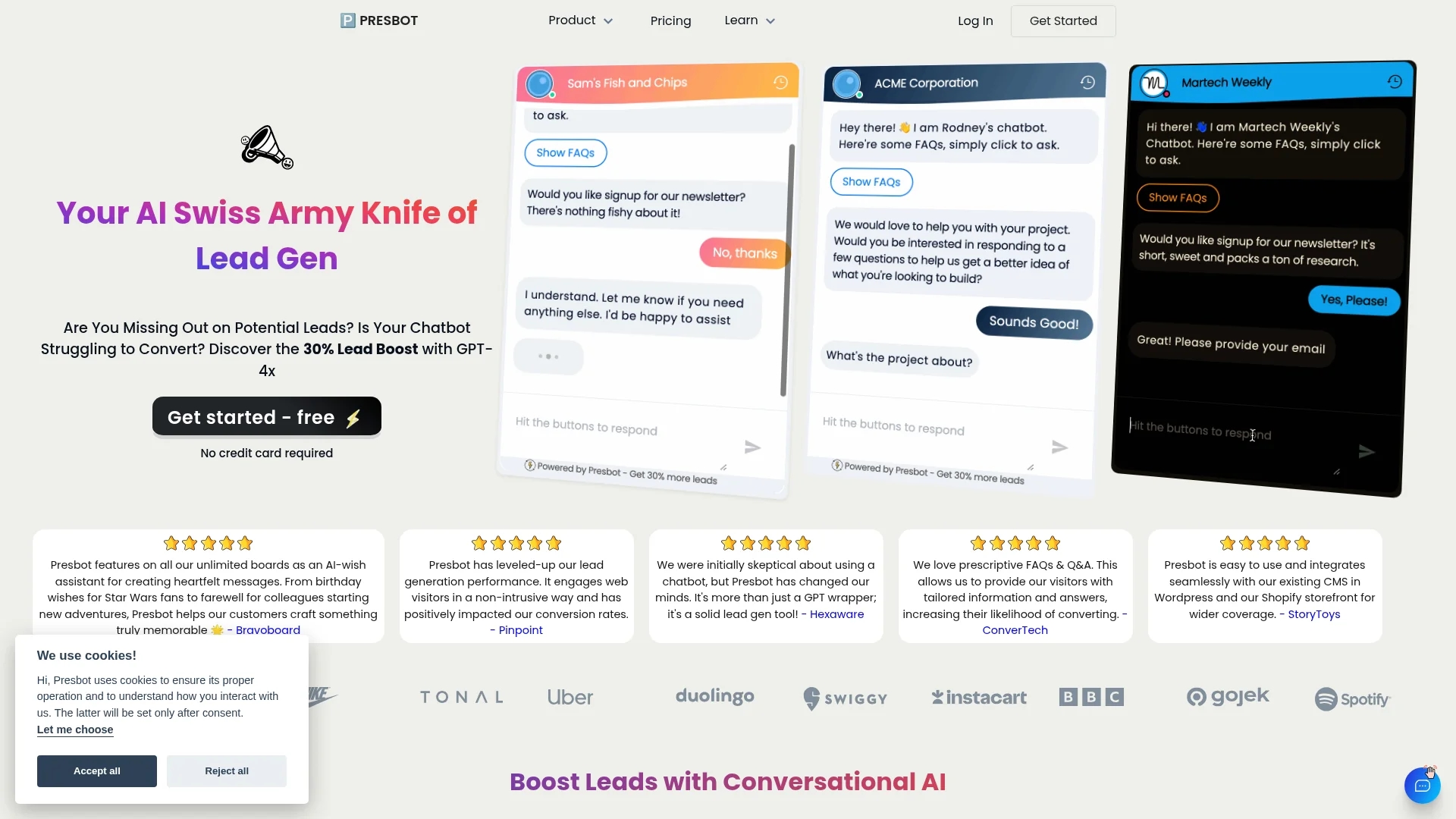 presbot homepage