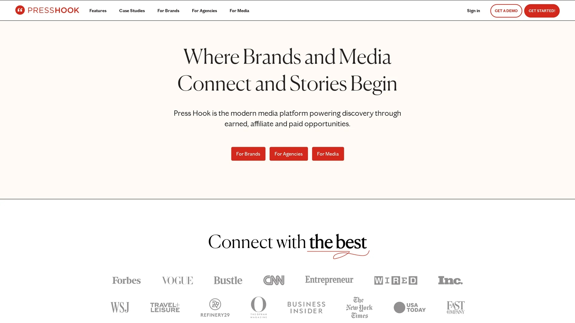 press-hook homepage