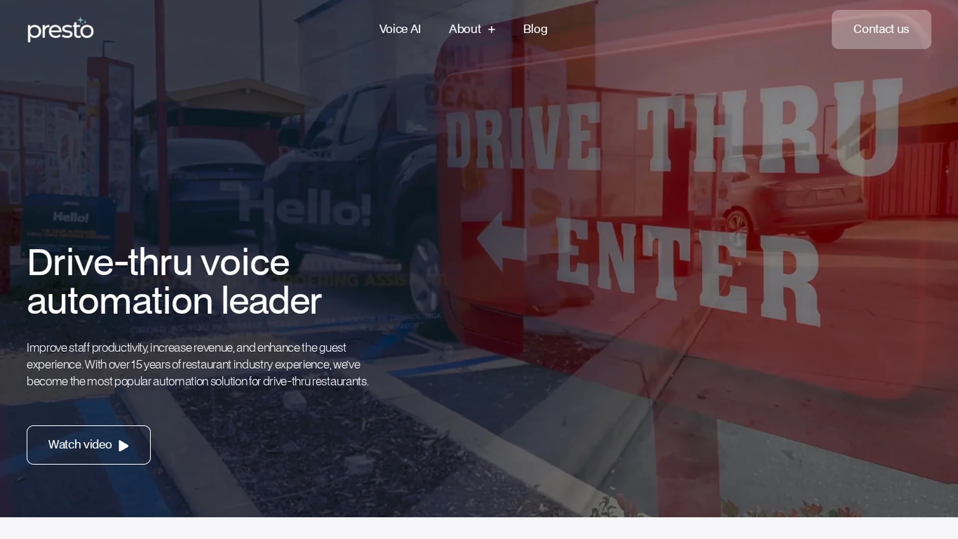 presto-ai homepage