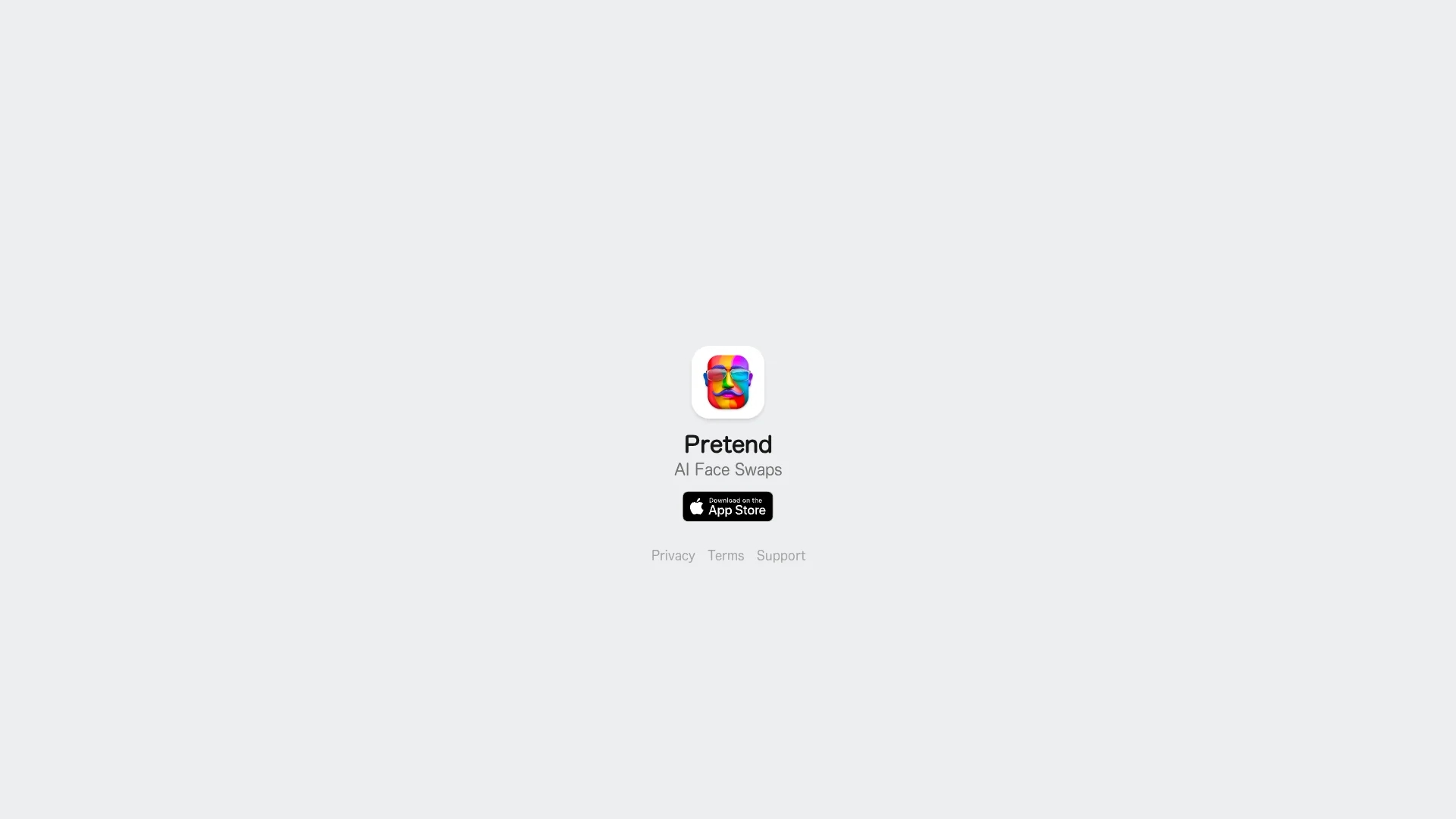 pretend-app homepage