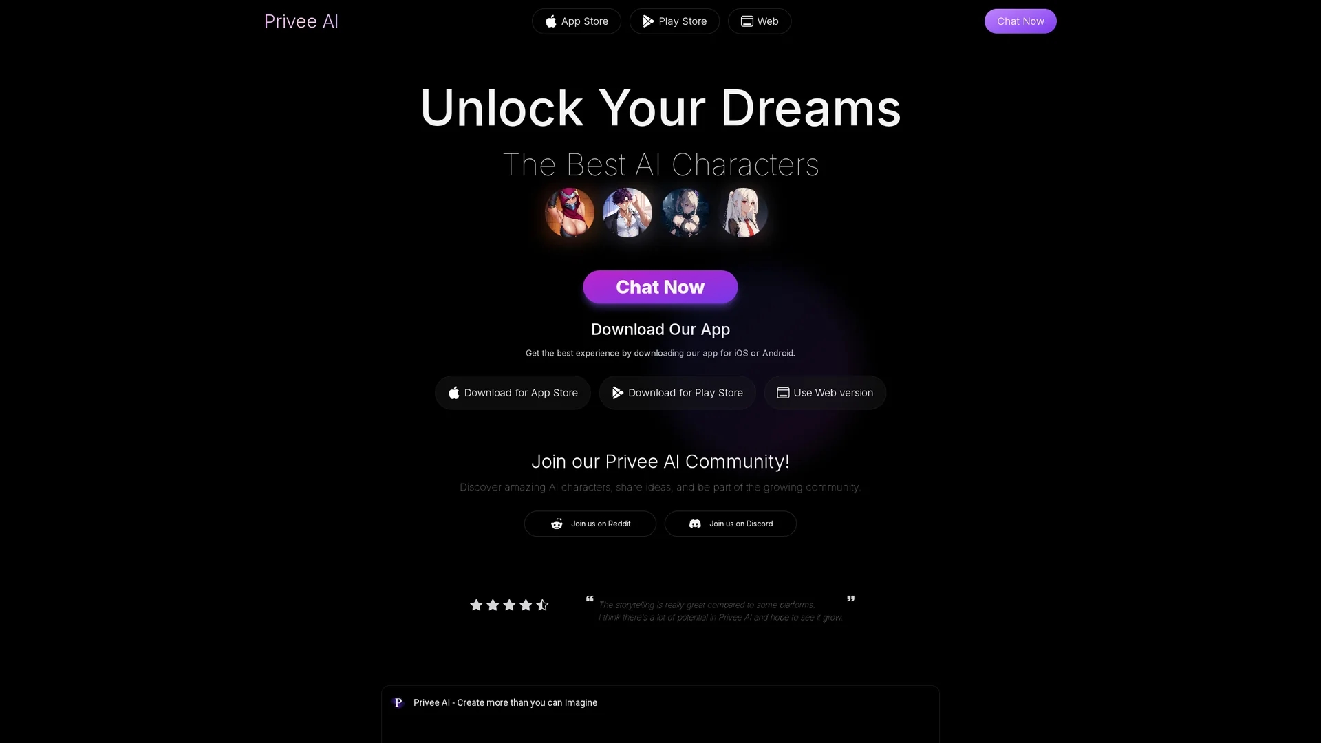 privee-ai homepage