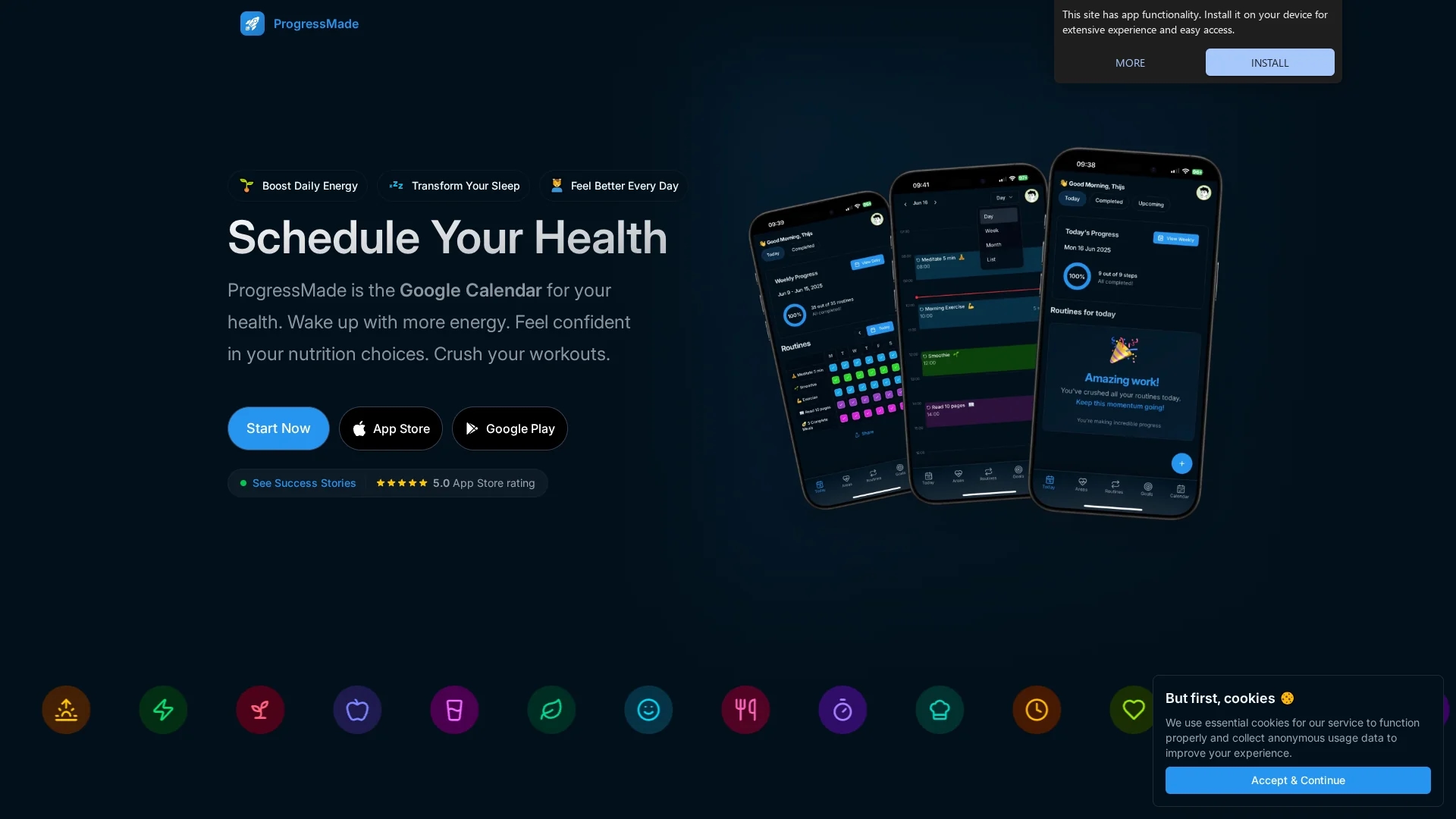 progressmade-ai homepage