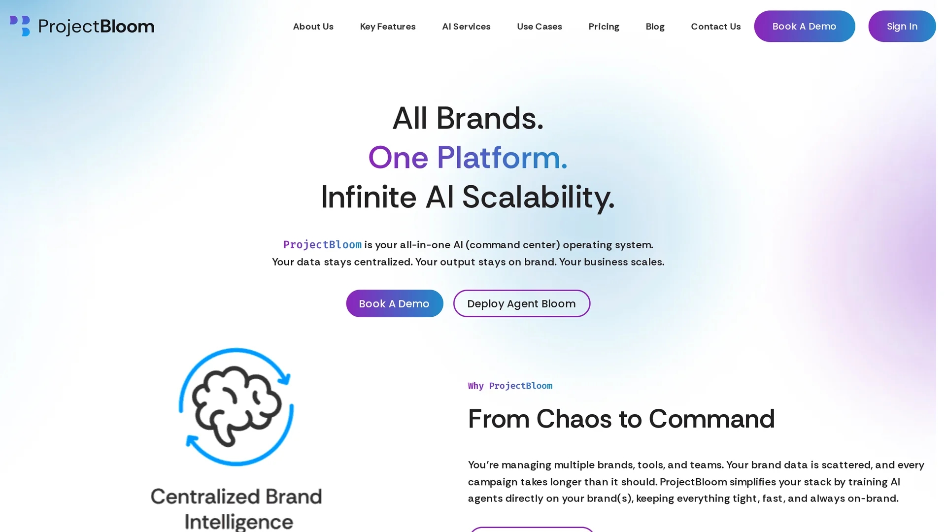 projectbloom homepage
