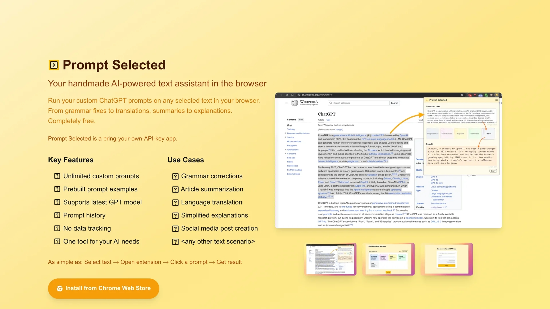 prompt-selected homepage