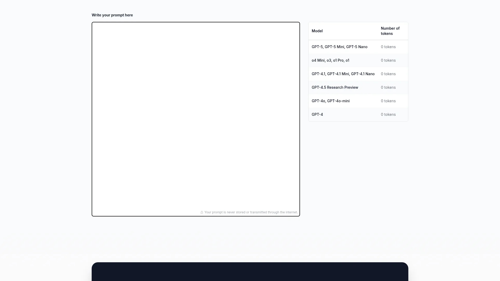 prompt-token-counter homepage