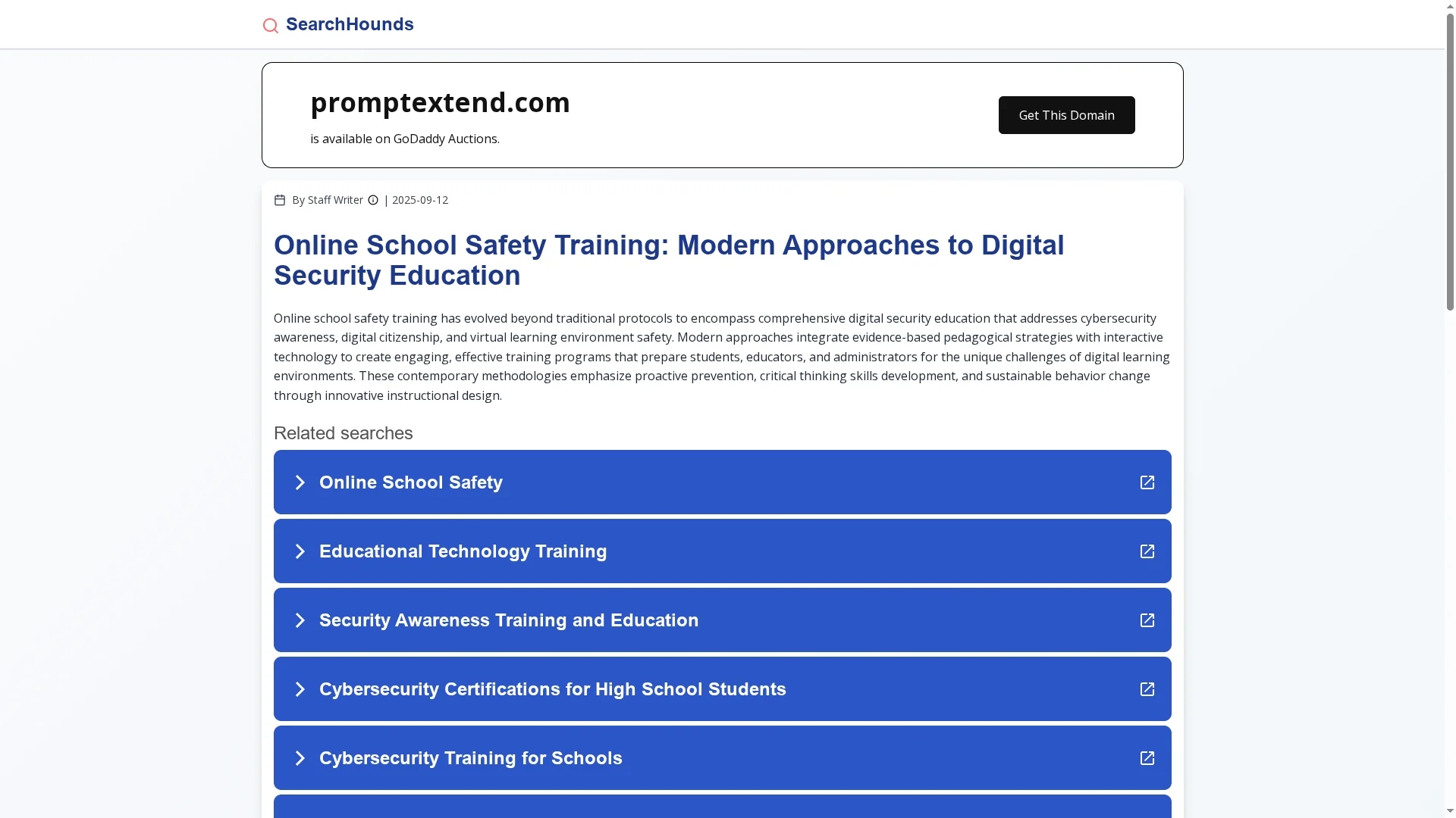 promptextend homepage
