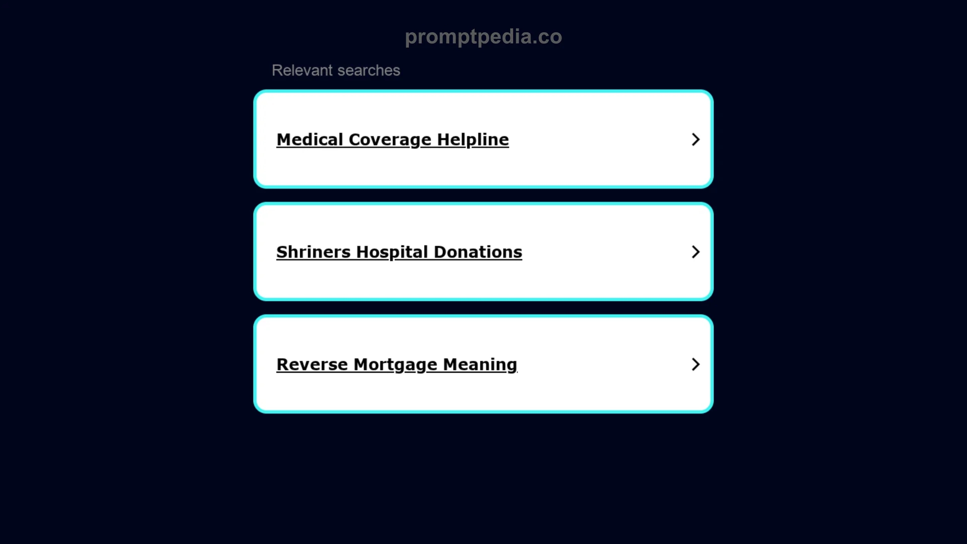 promptpedia homepage