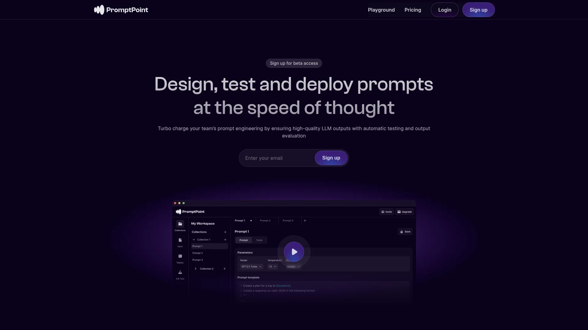 promptpoint homepage