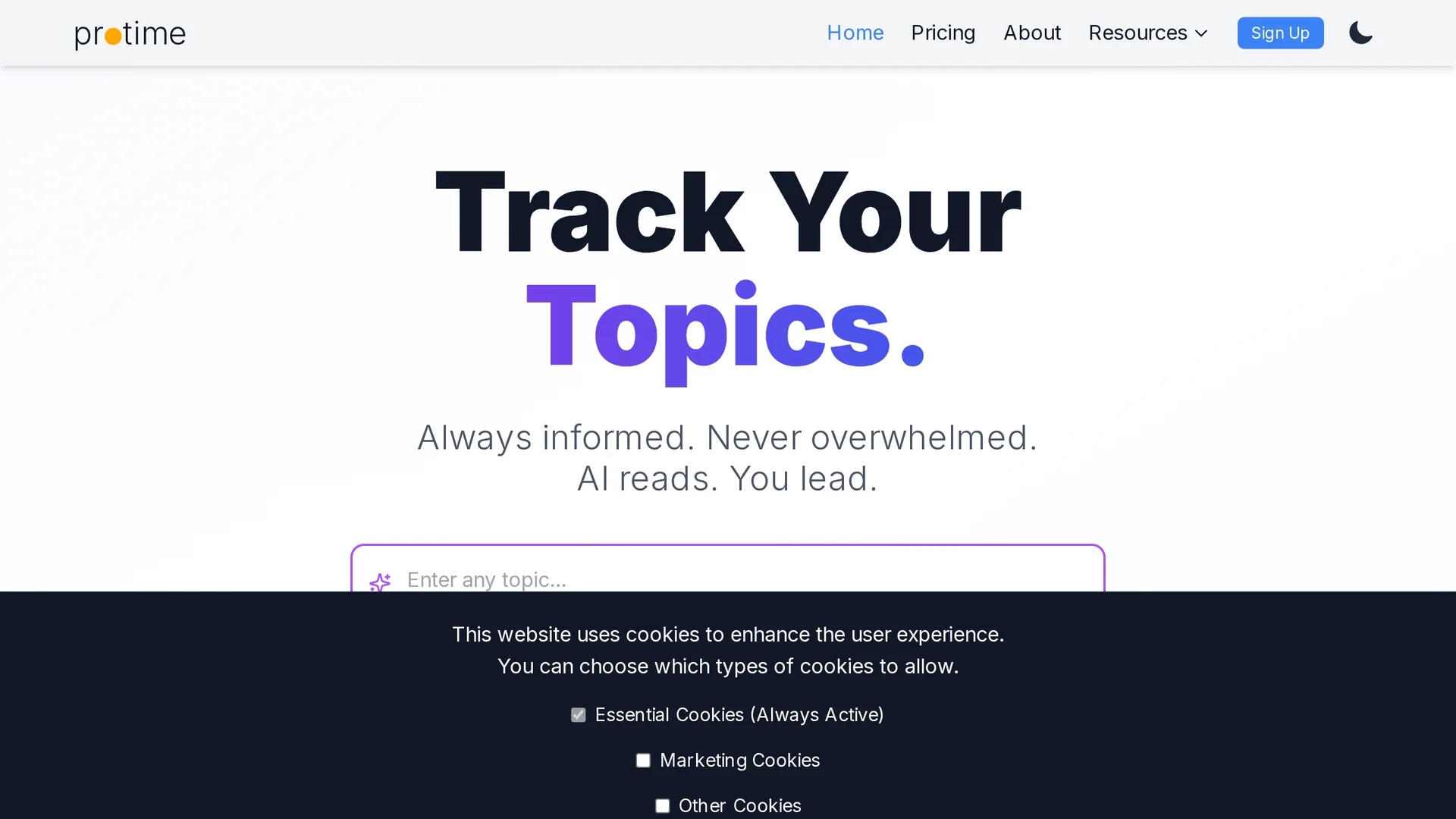 protime homepage