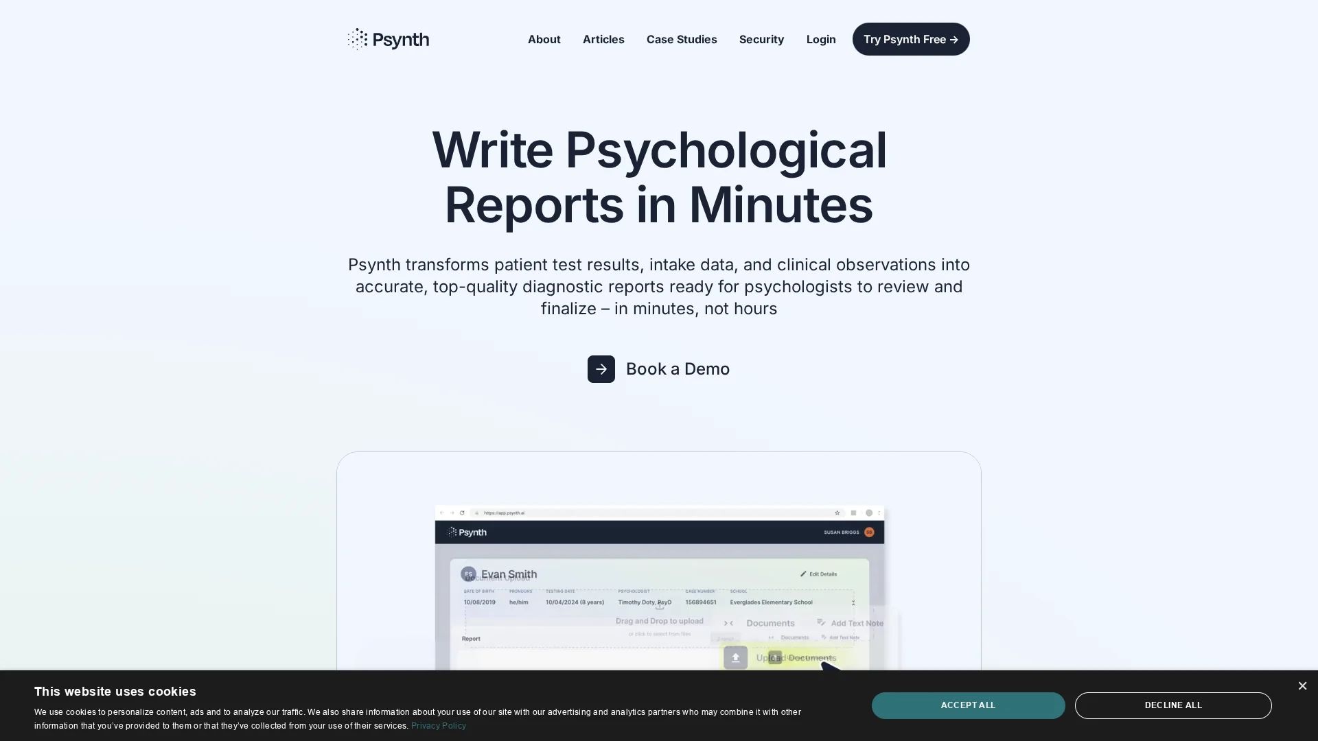 psynth-ai homepage