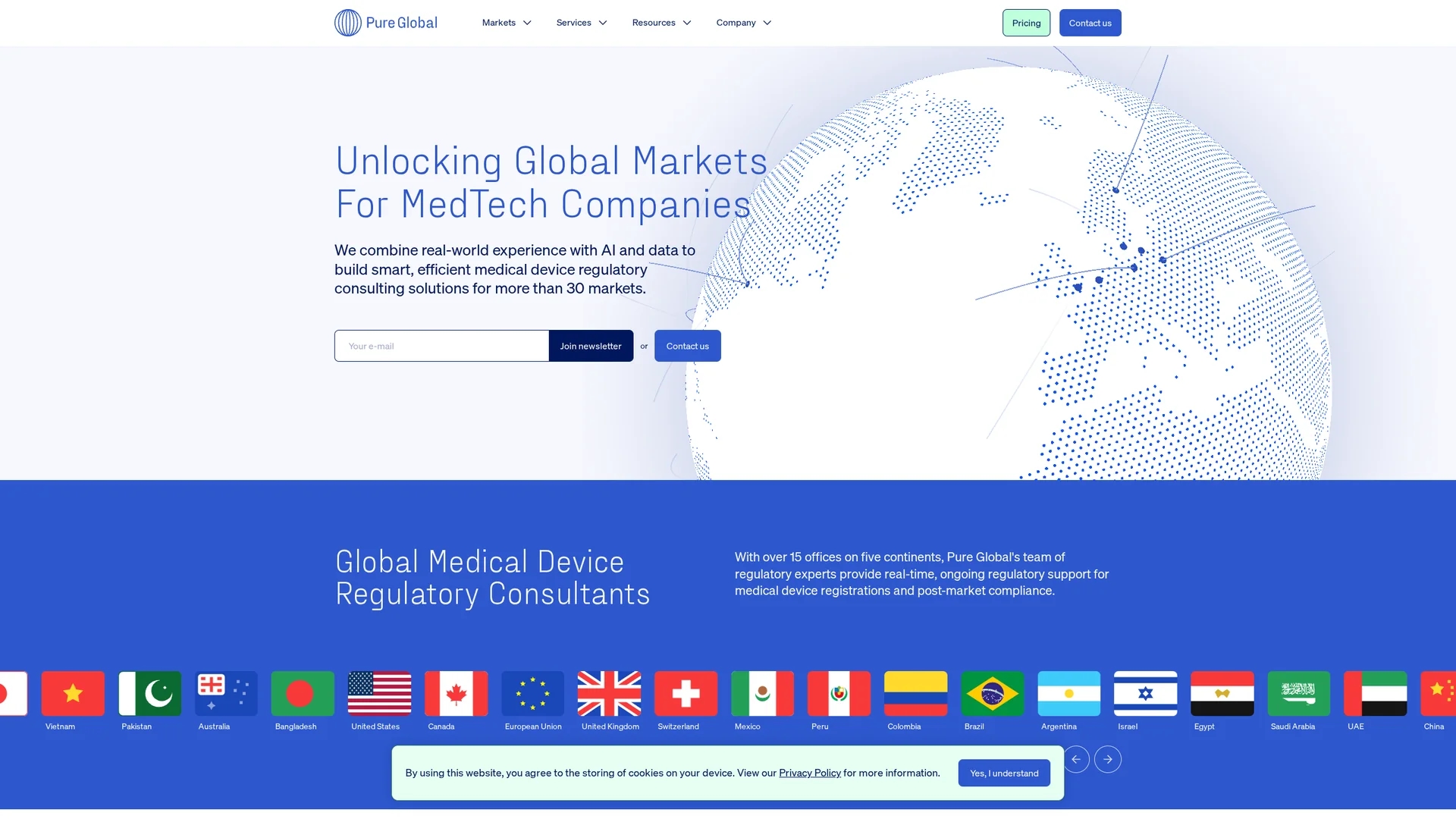pure-global homepage