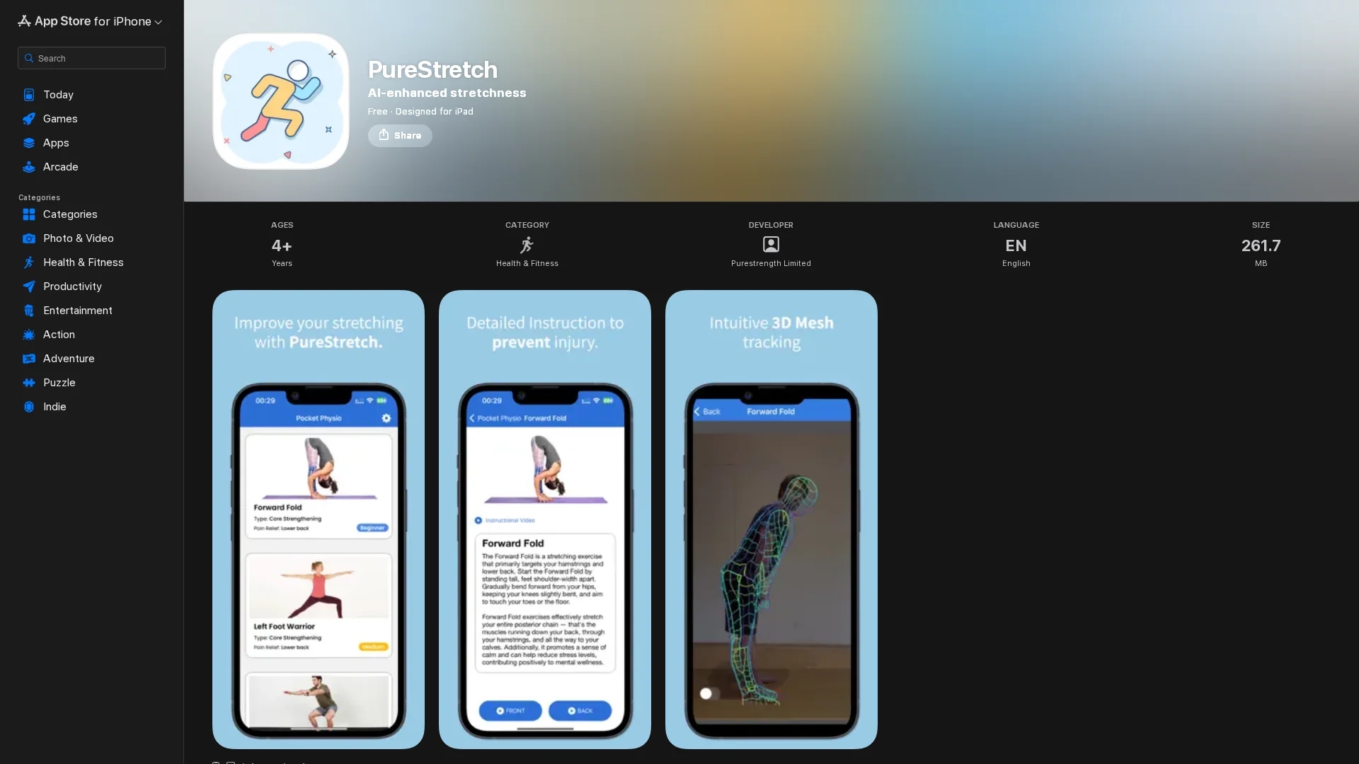 purestretch homepage