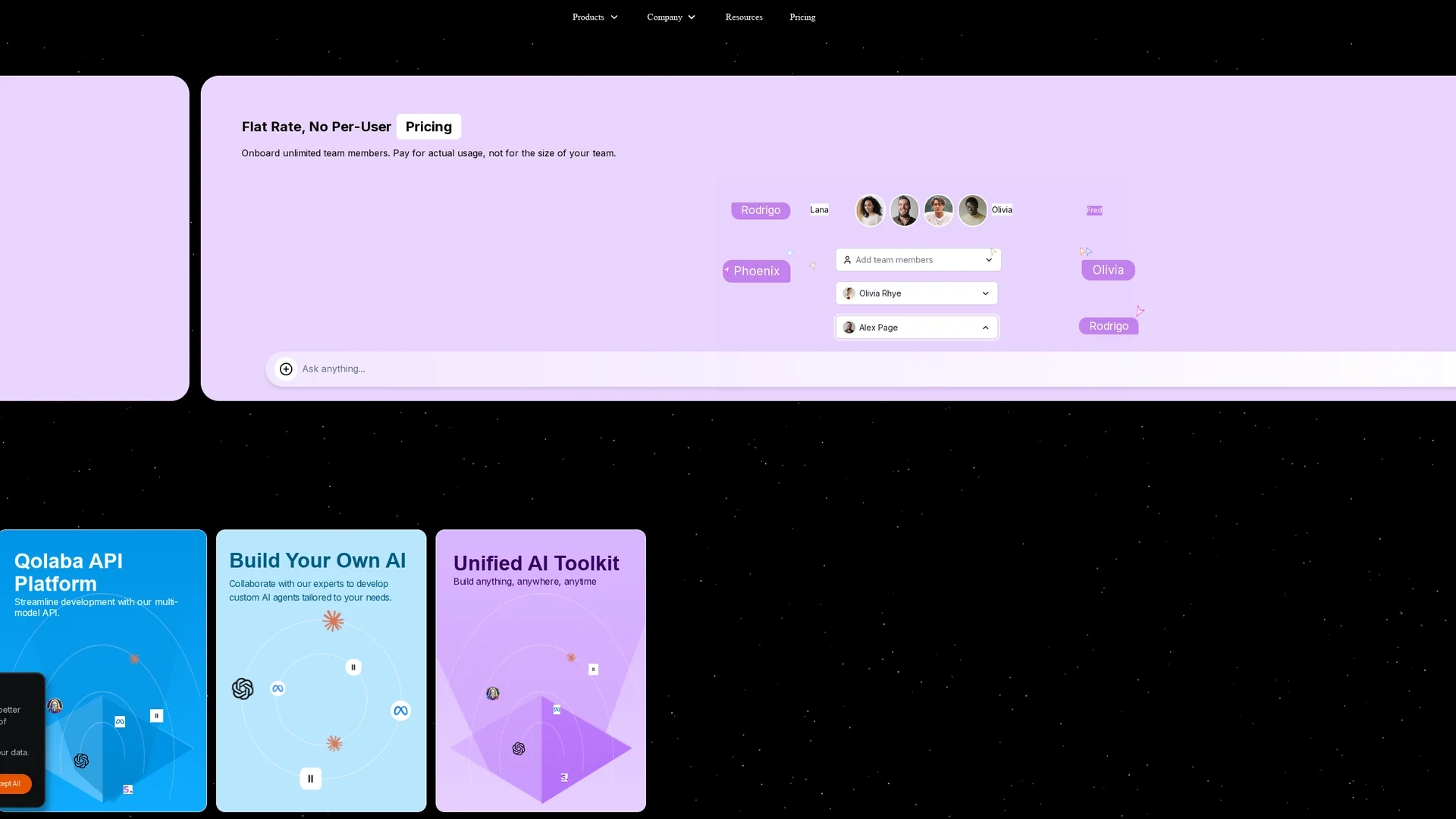 qolaba-ai homepage
