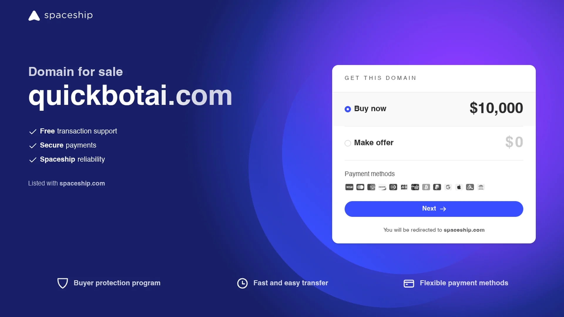 quickbotai homepage