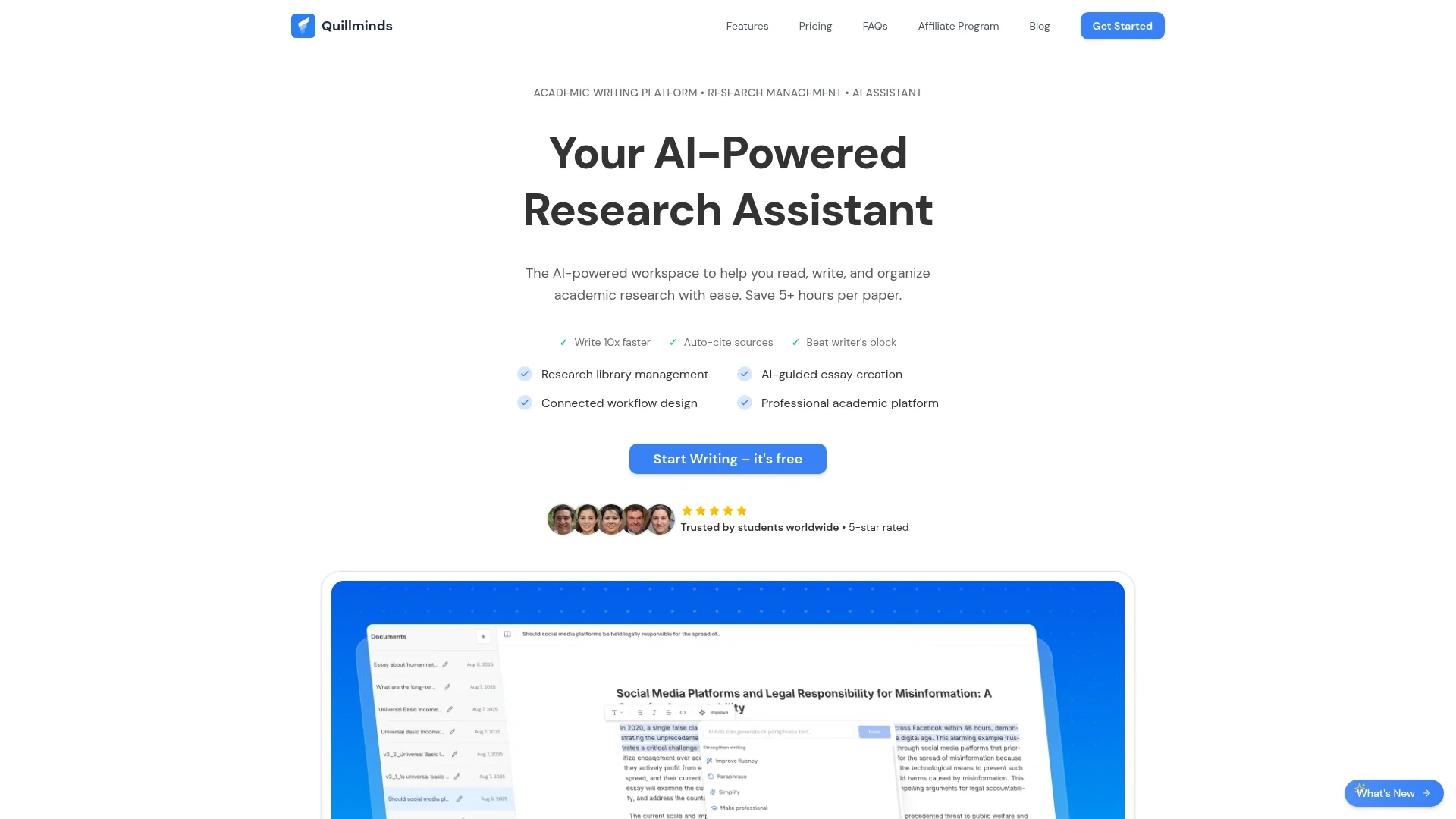 quillminds homepage