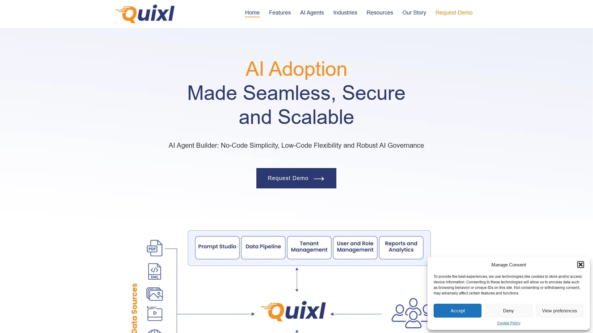 quixl-ai homepage