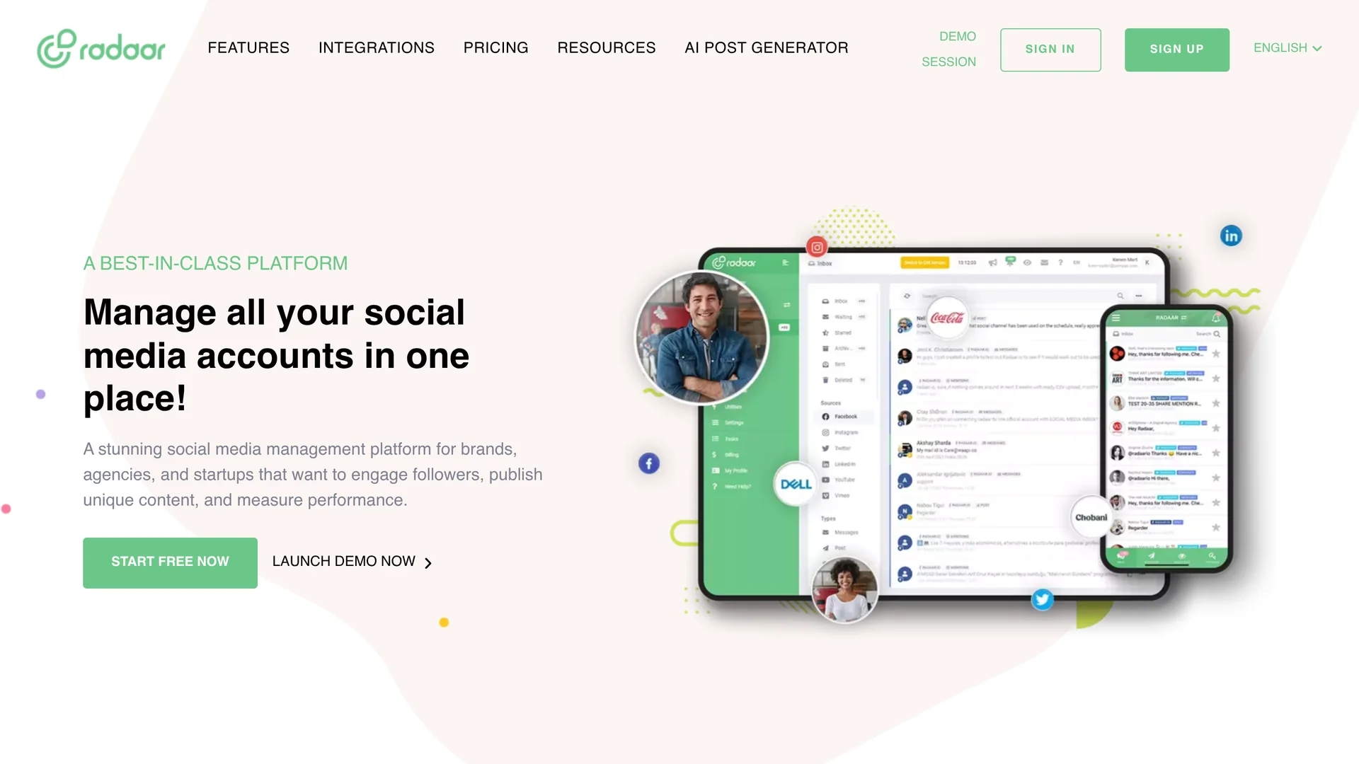 radaar homepage