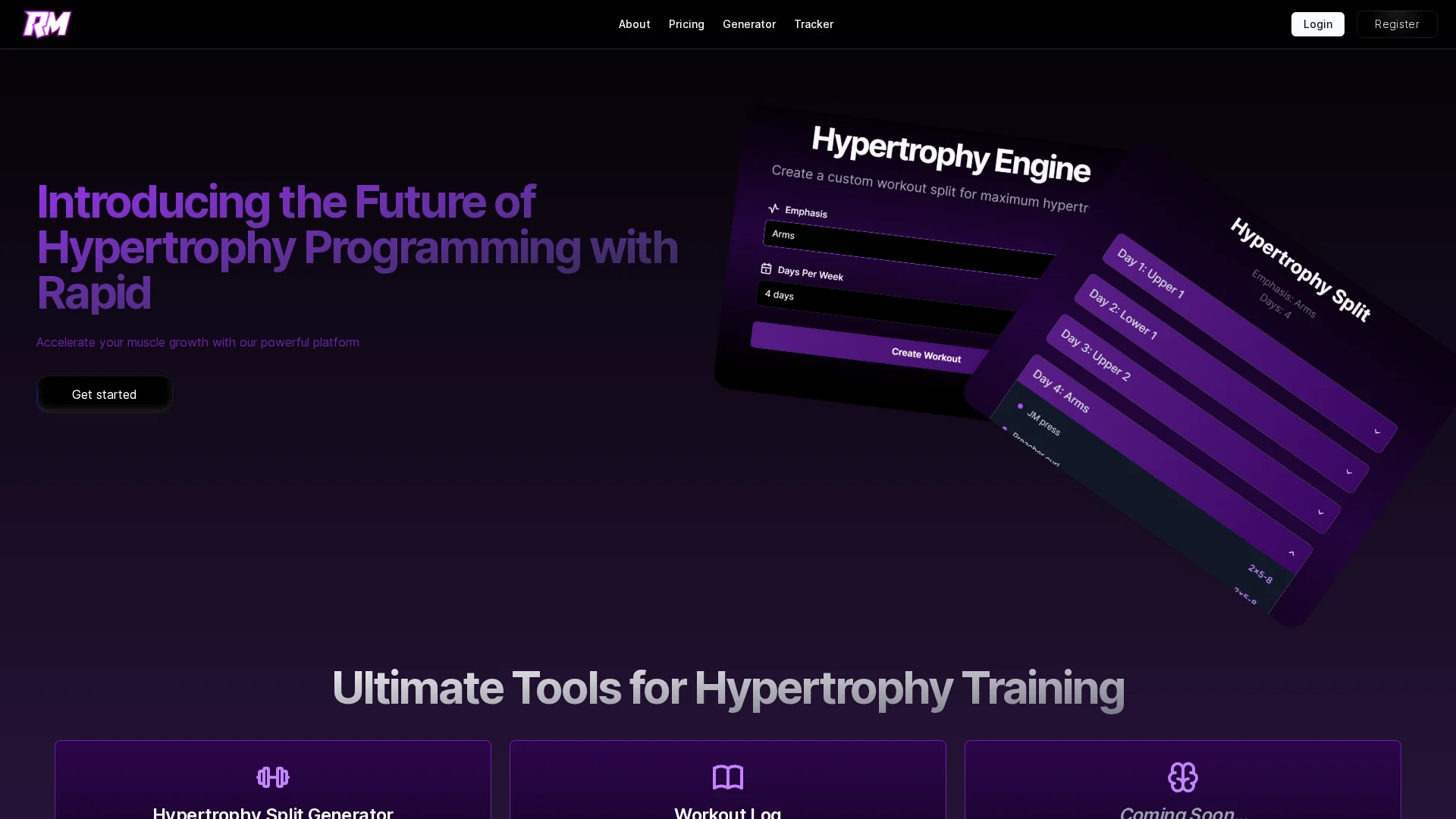 rapid-muscle homepage
