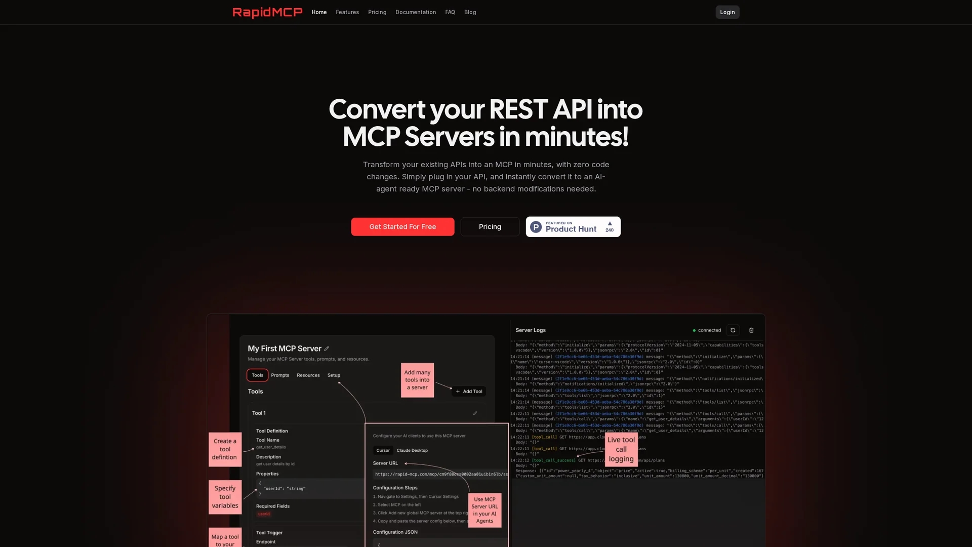 rapidmcp homepage