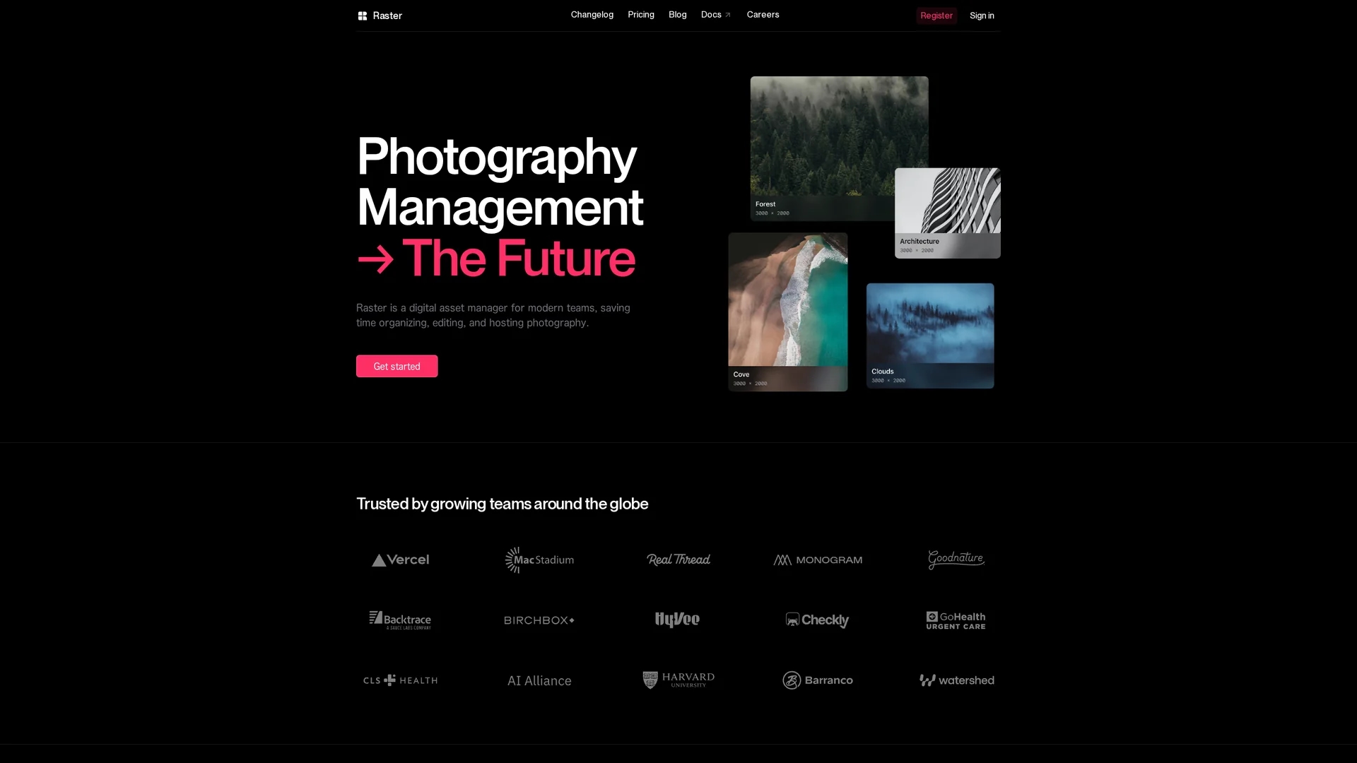 raster homepage