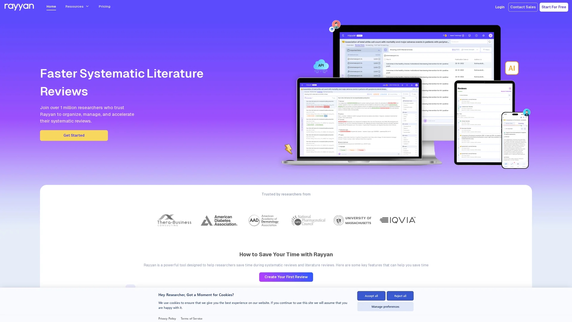 rayyan homepage
