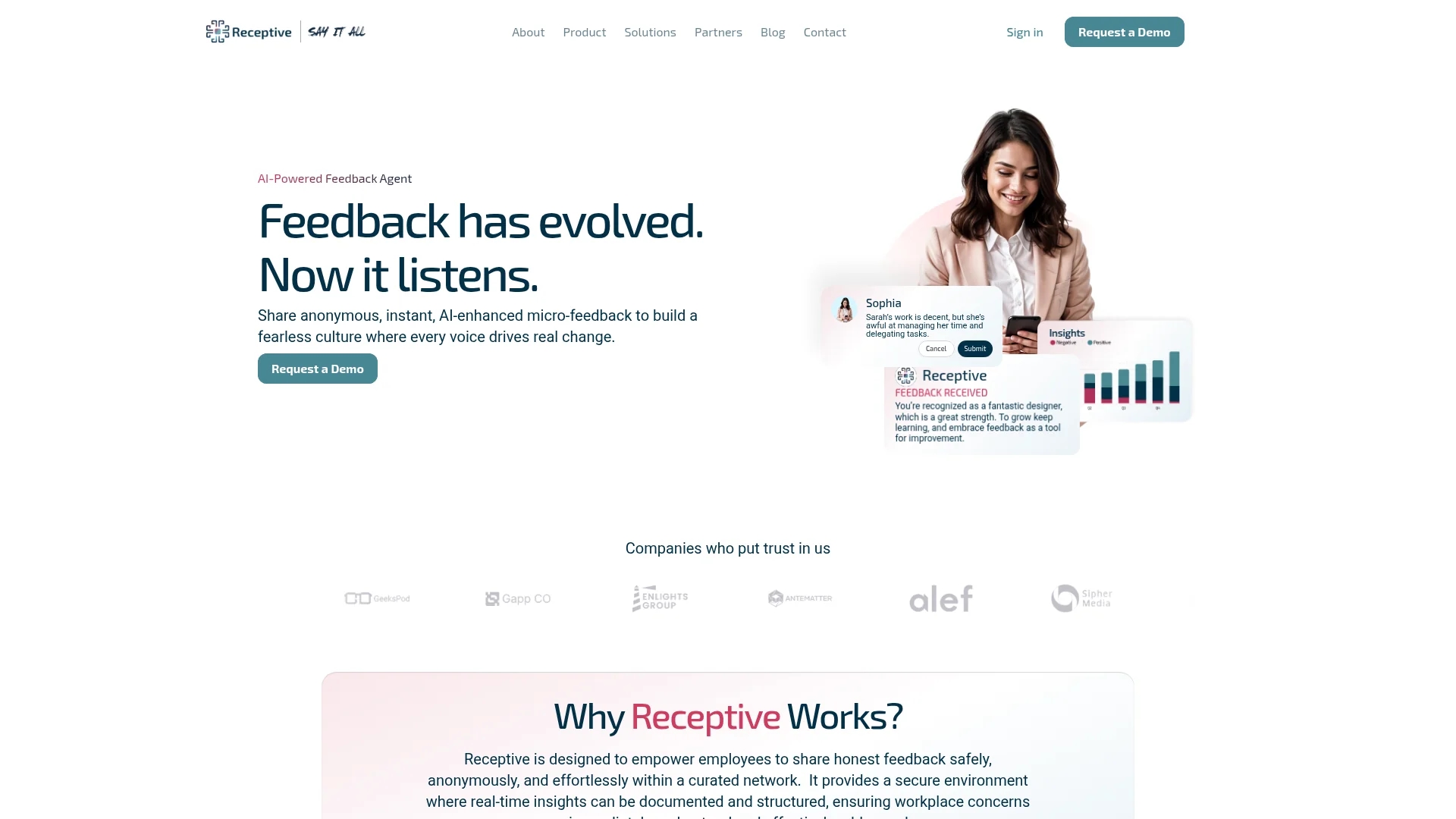 receptive-ai homepage