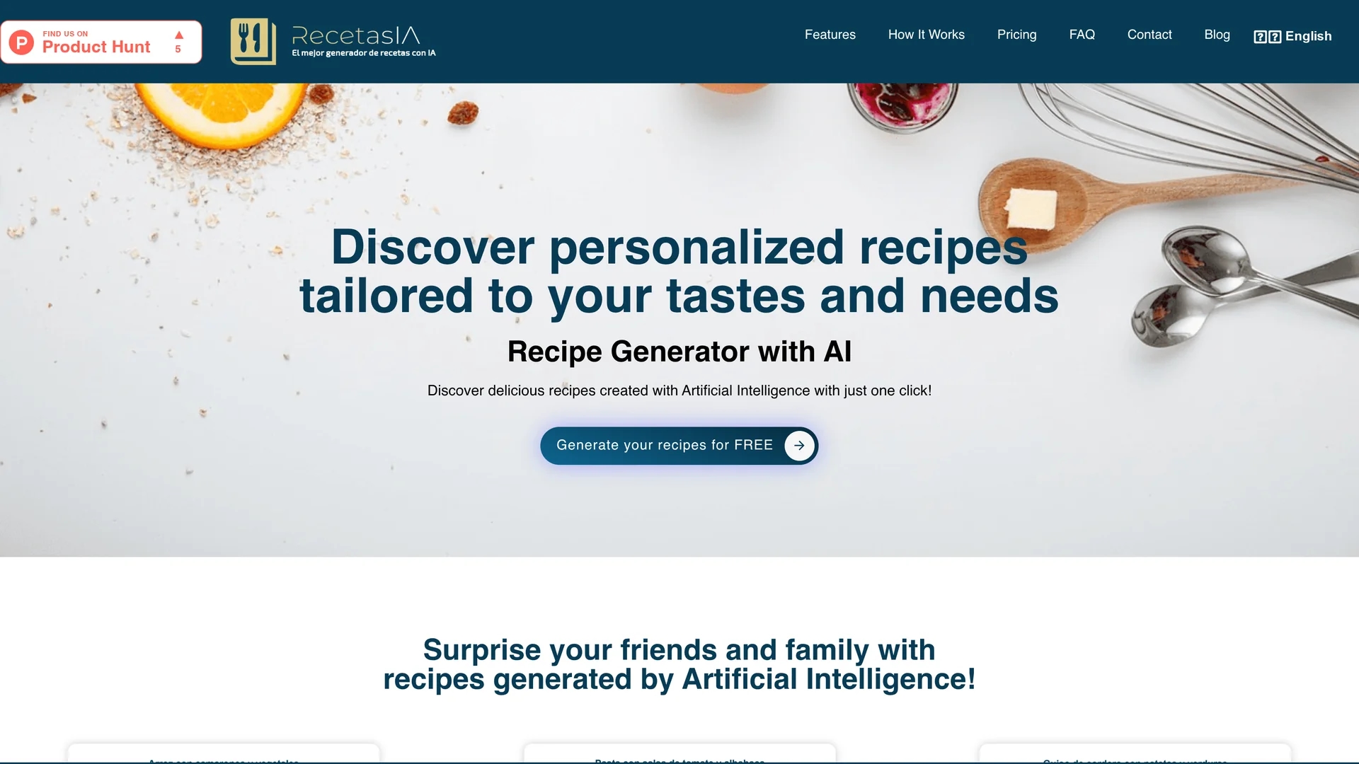 recetasia homepage