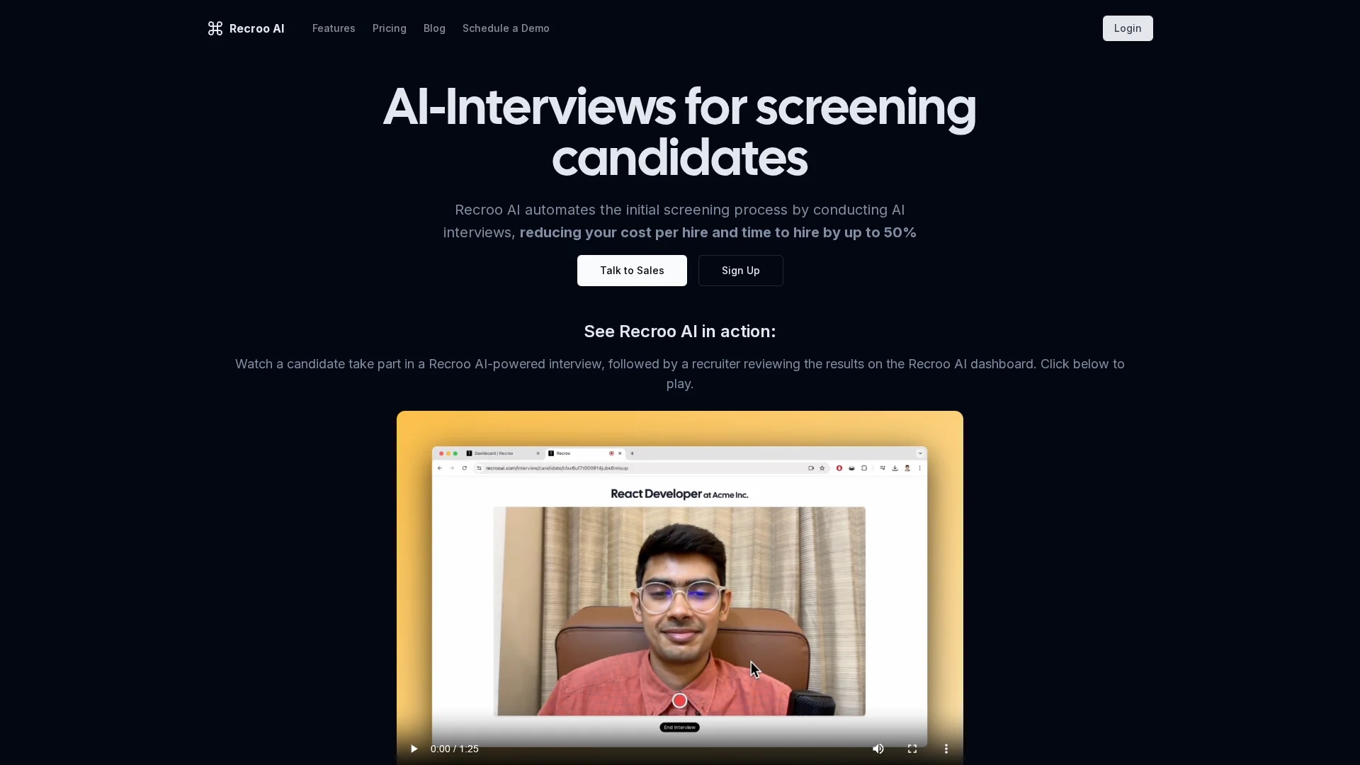 recroo-ai homepage