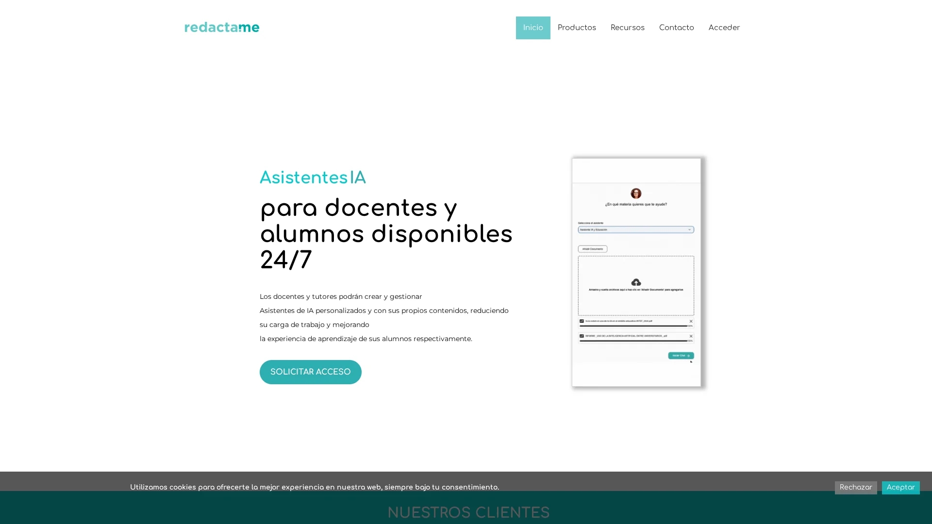 redacta-me homepage