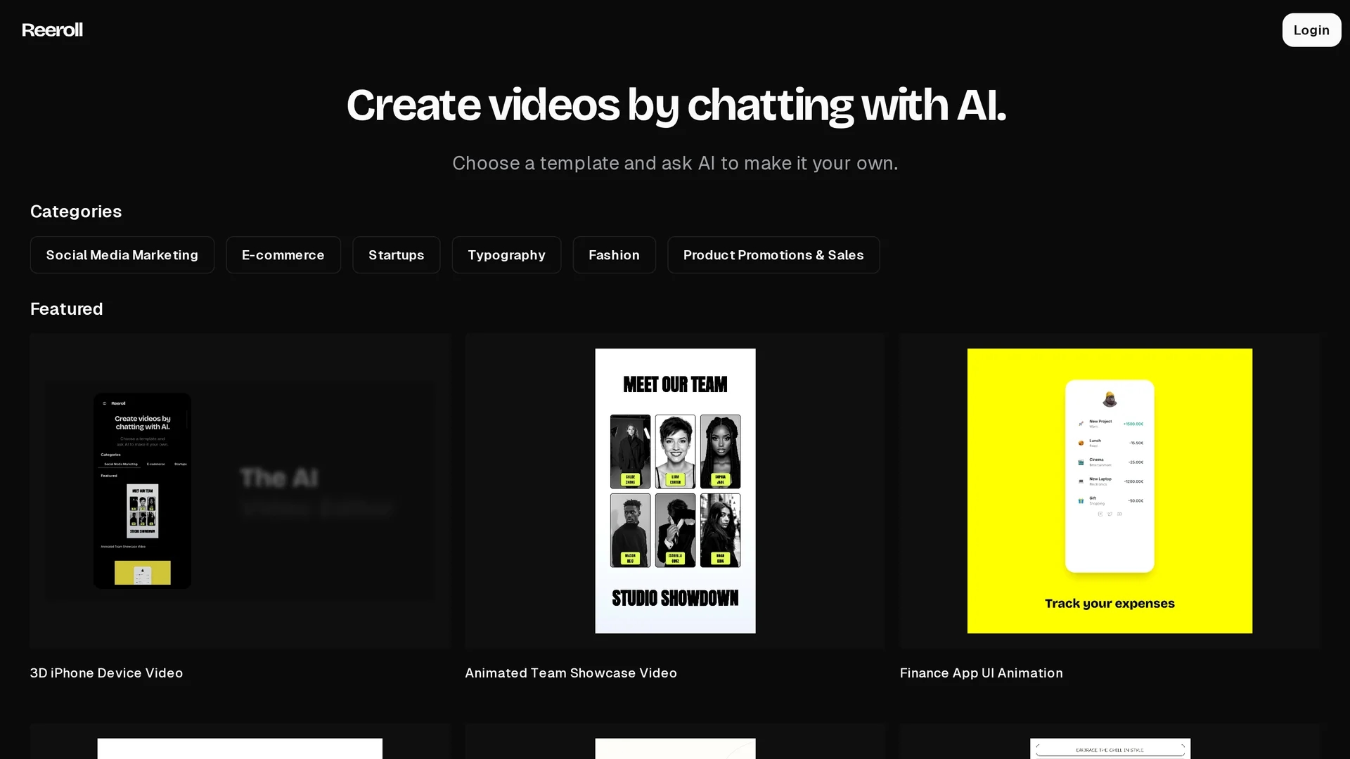 reeroll homepage