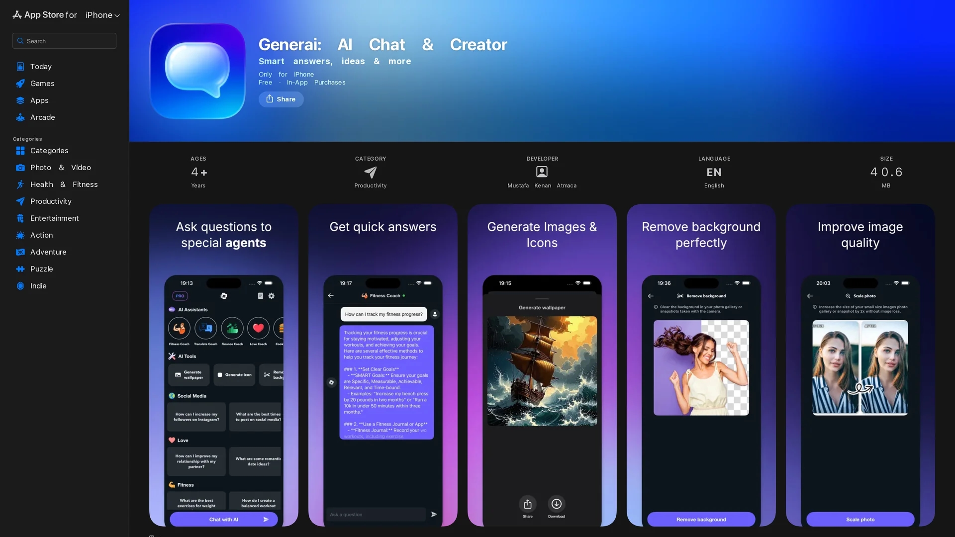 reflect-ai-chat-assistant homepage